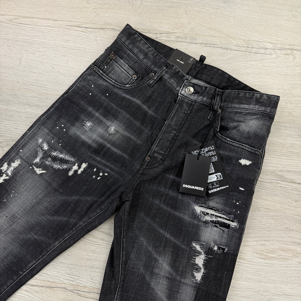 Dsquared2 Men’s Black Distressed Ripped Jeans - 46 (Uk 30/32)