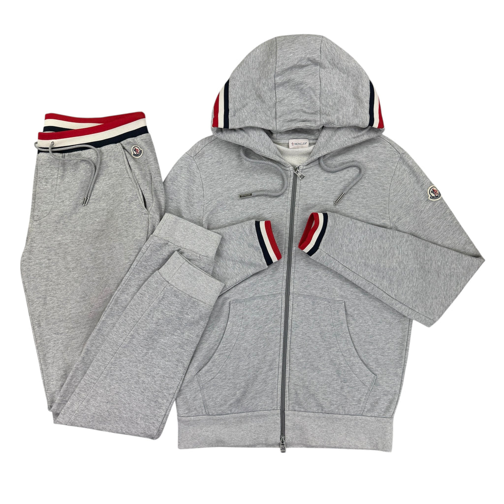 Moncler Men’s Grey Full Tracksuit - Large
