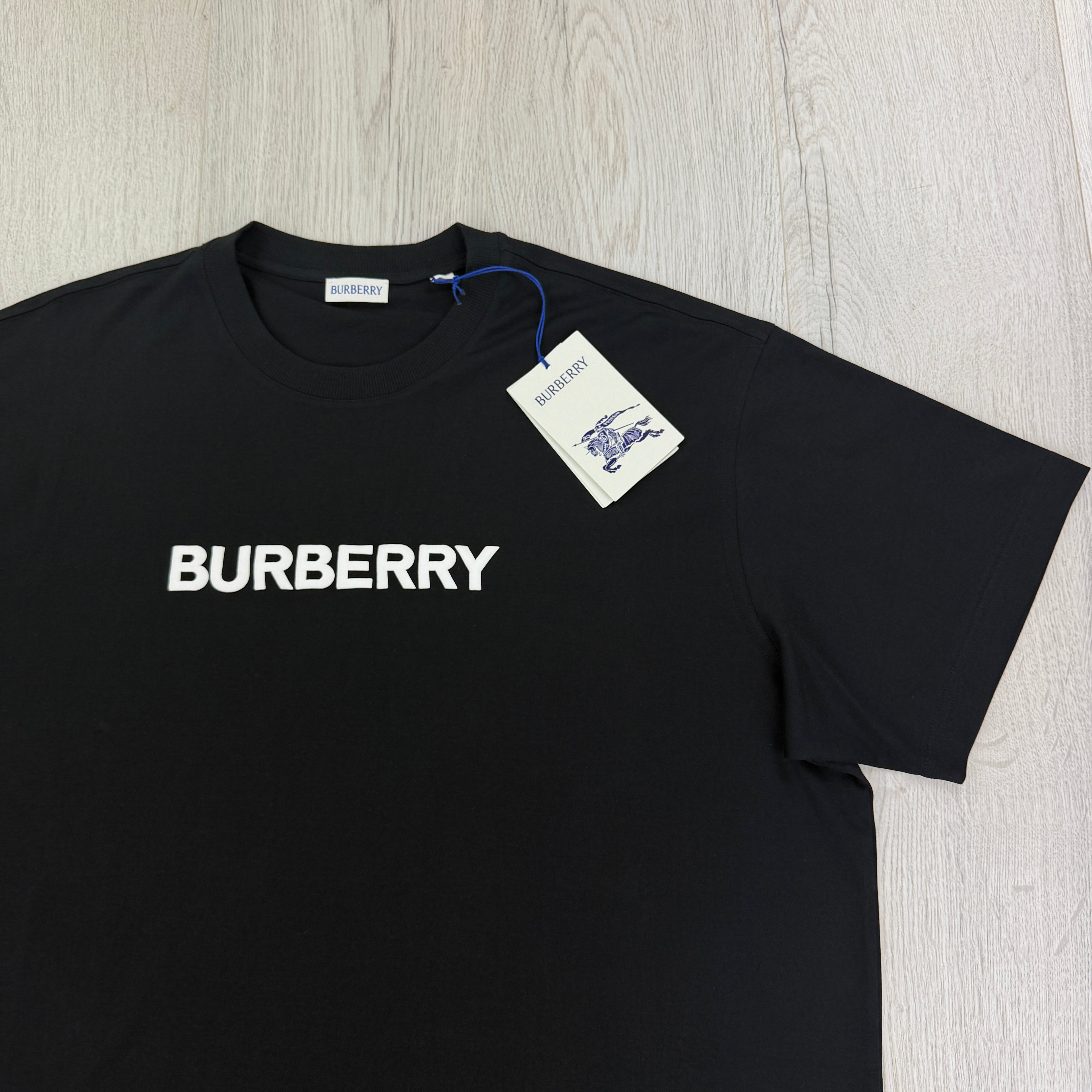 Burberry Men’s Black T-shirt & Navy Swim Short Set