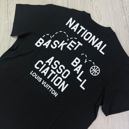 Louis Vuitton x NBA ‘ASSO CIATION’ Black T-shirt - Small