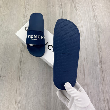 Givenchy Men’s Deep Blue Sliders