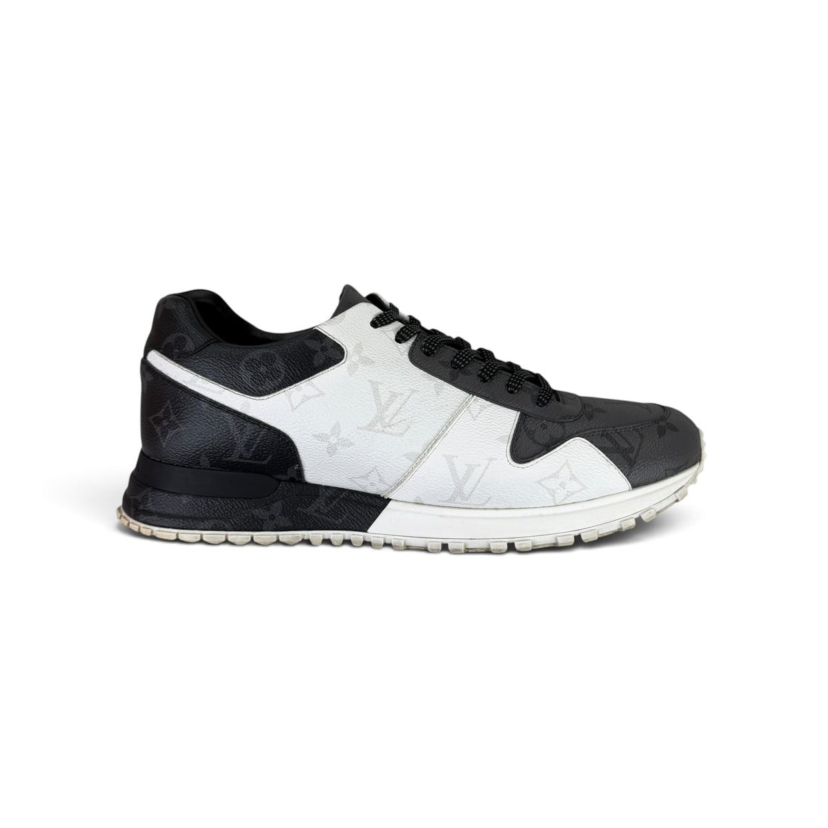 Louis Vuitton Men’s Monogram White Black Run Away Trainers - Uk 7