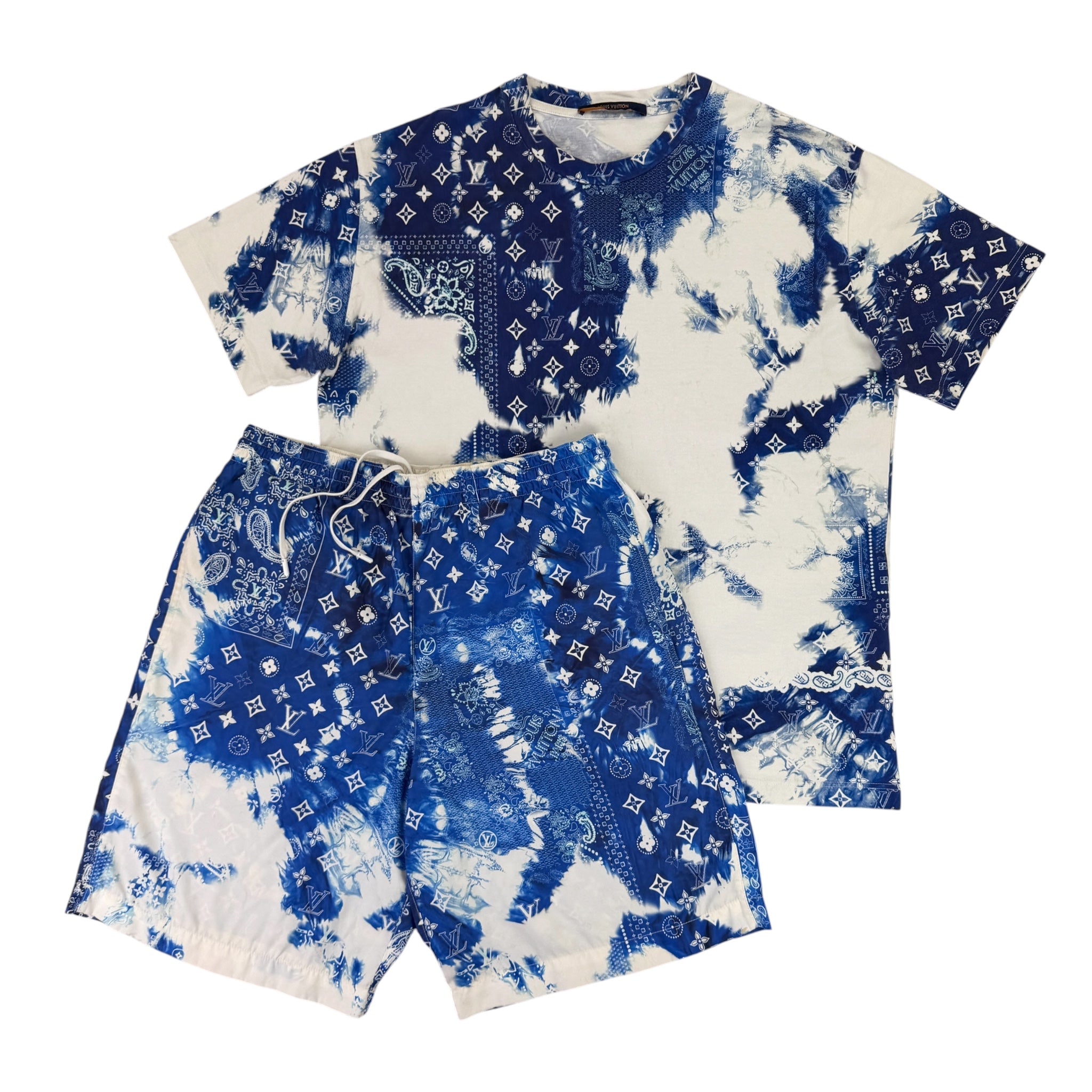 Louis Vuitton Men’s Monogram Bandana T-Shirt & Shorts Set