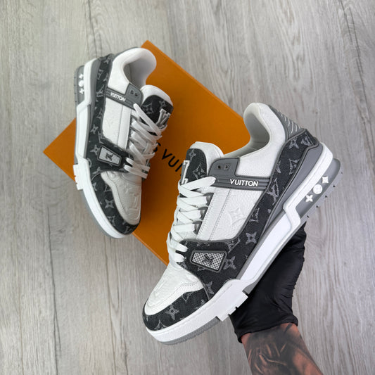 Louis Vuitton Men’s Grey White Sneakers - Uk 9 (Fit 10)