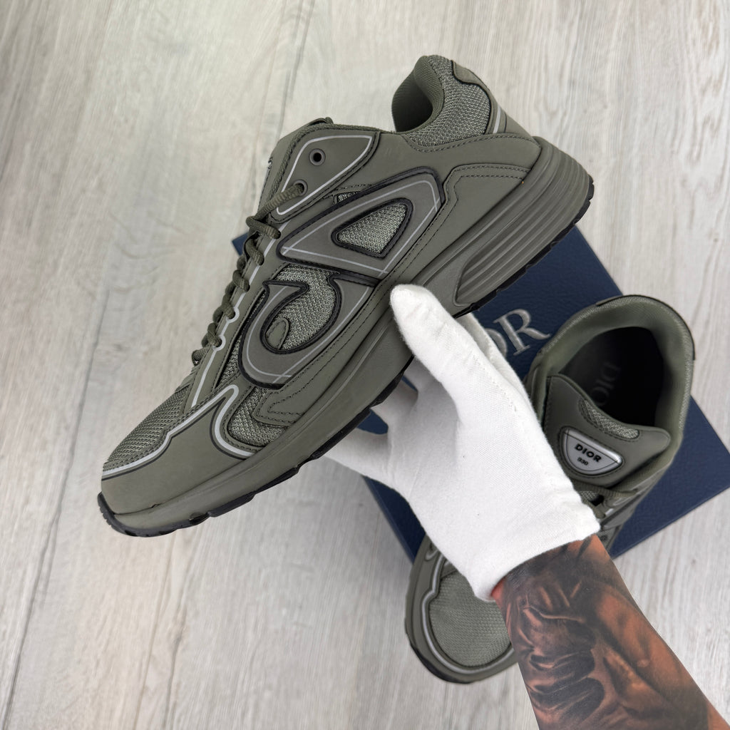 Dior B30 Men’s Khaki CD Mesh Trainers - 45 (Fit Uk 11)