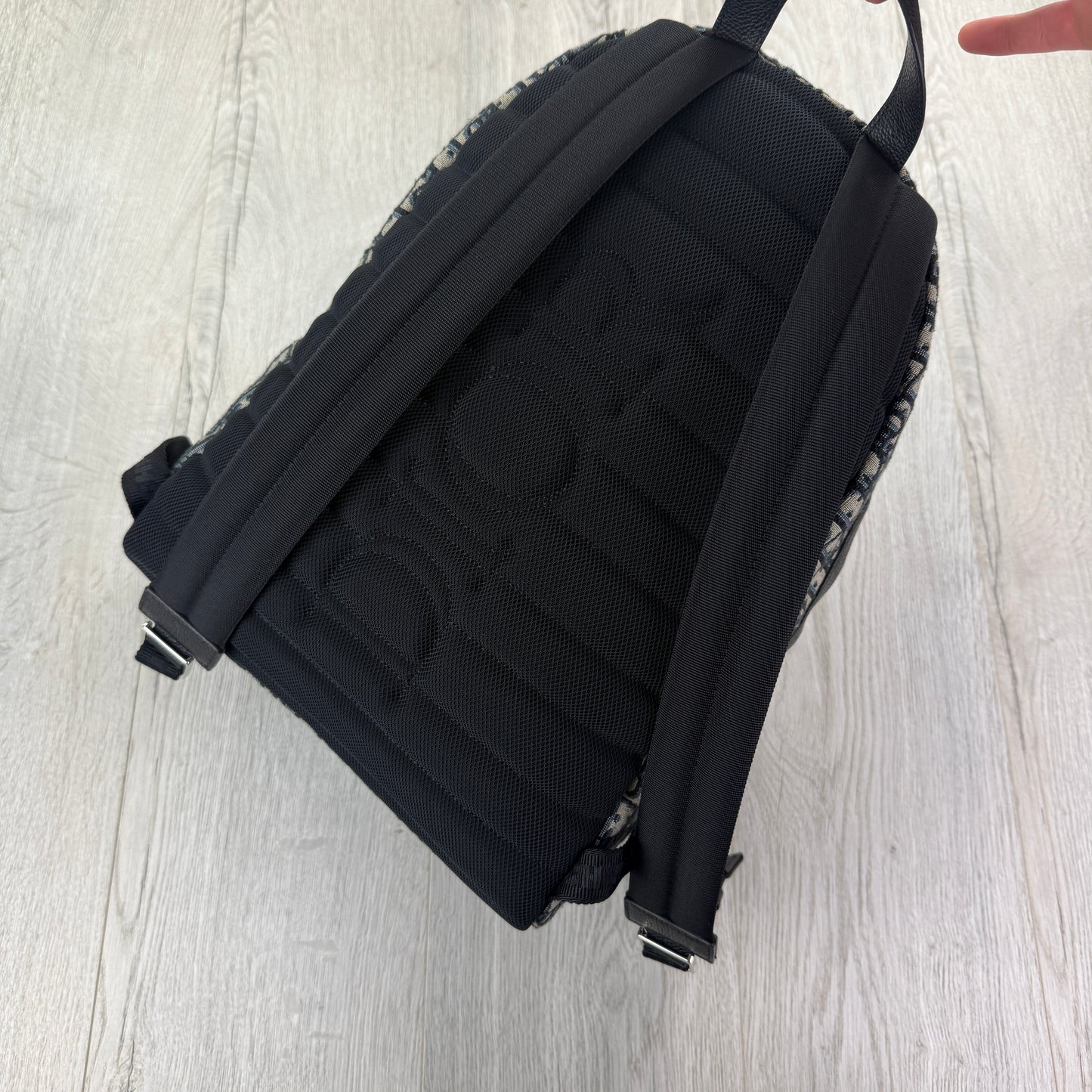 Christian Dior Beige and Black Oblique Jacquard Men’s Back-pack