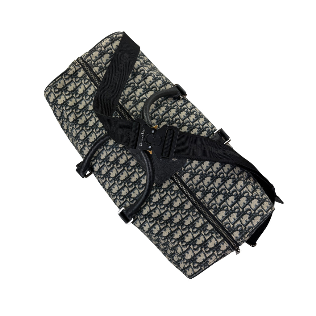 Dior Oblique Jacquard Lingo 50 Boston Bag Travel Bag