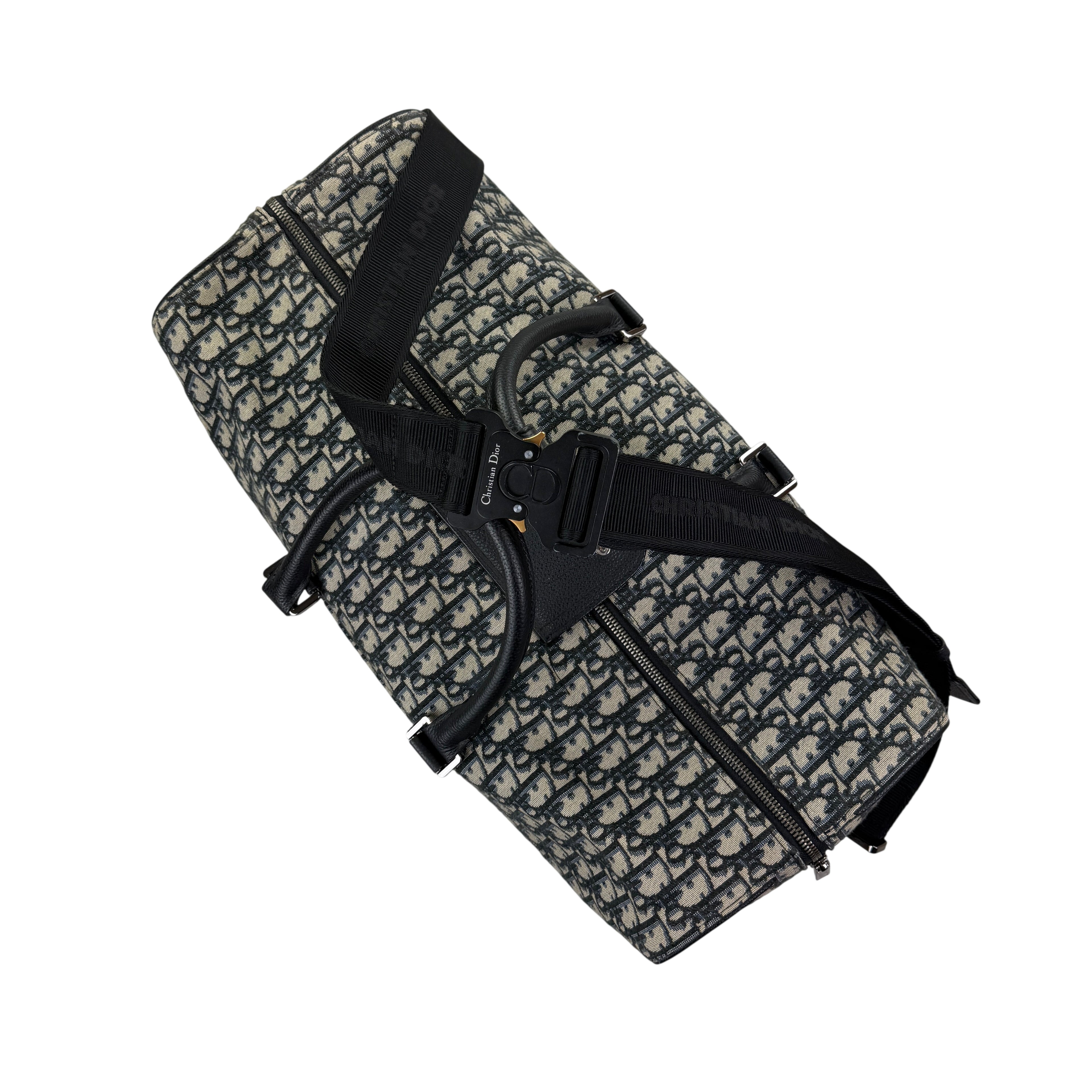 Dior Oblique Jacquard Lingo 50 Boston Bag Travel Bag