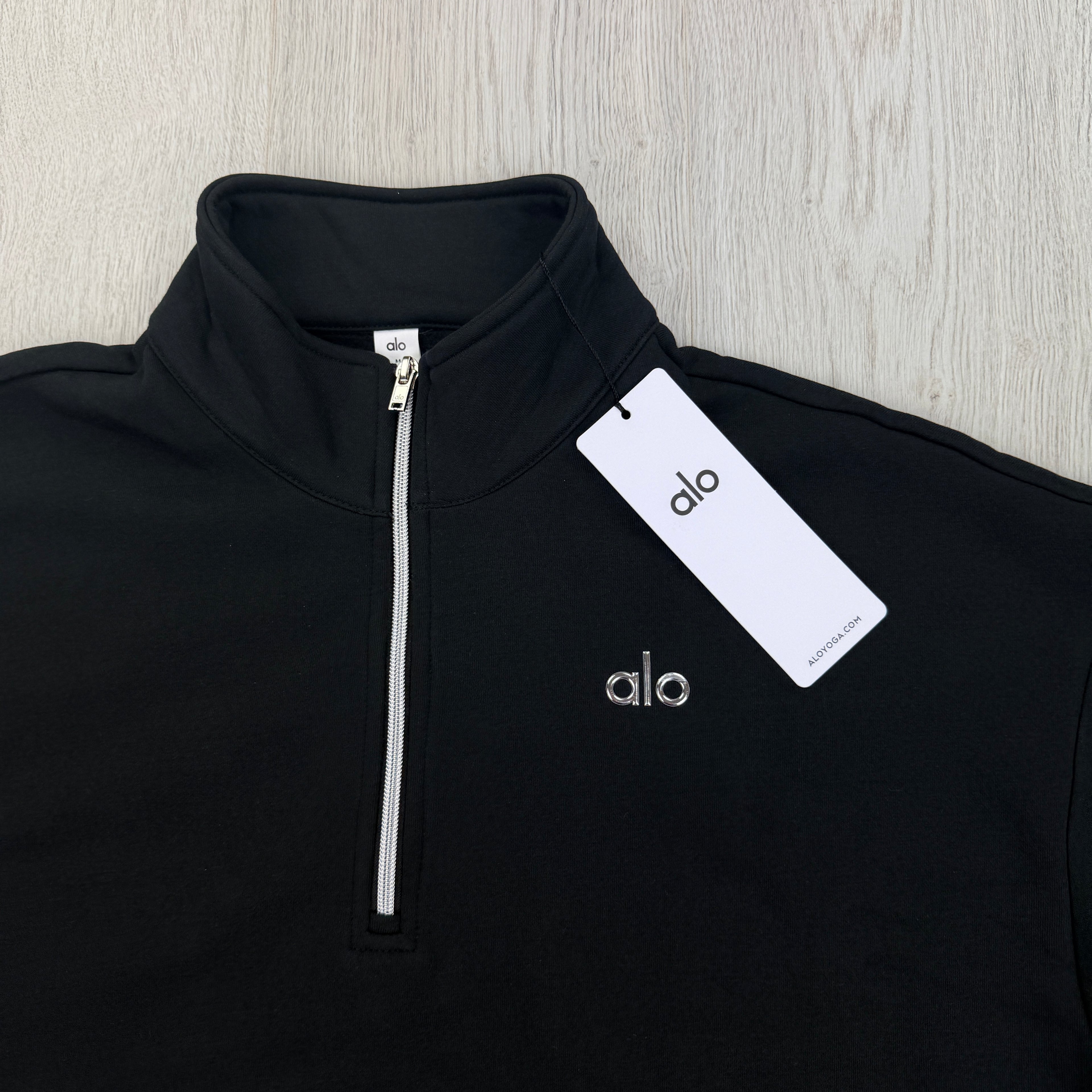 Alo Men’s Black 1/4 Zip Fleece