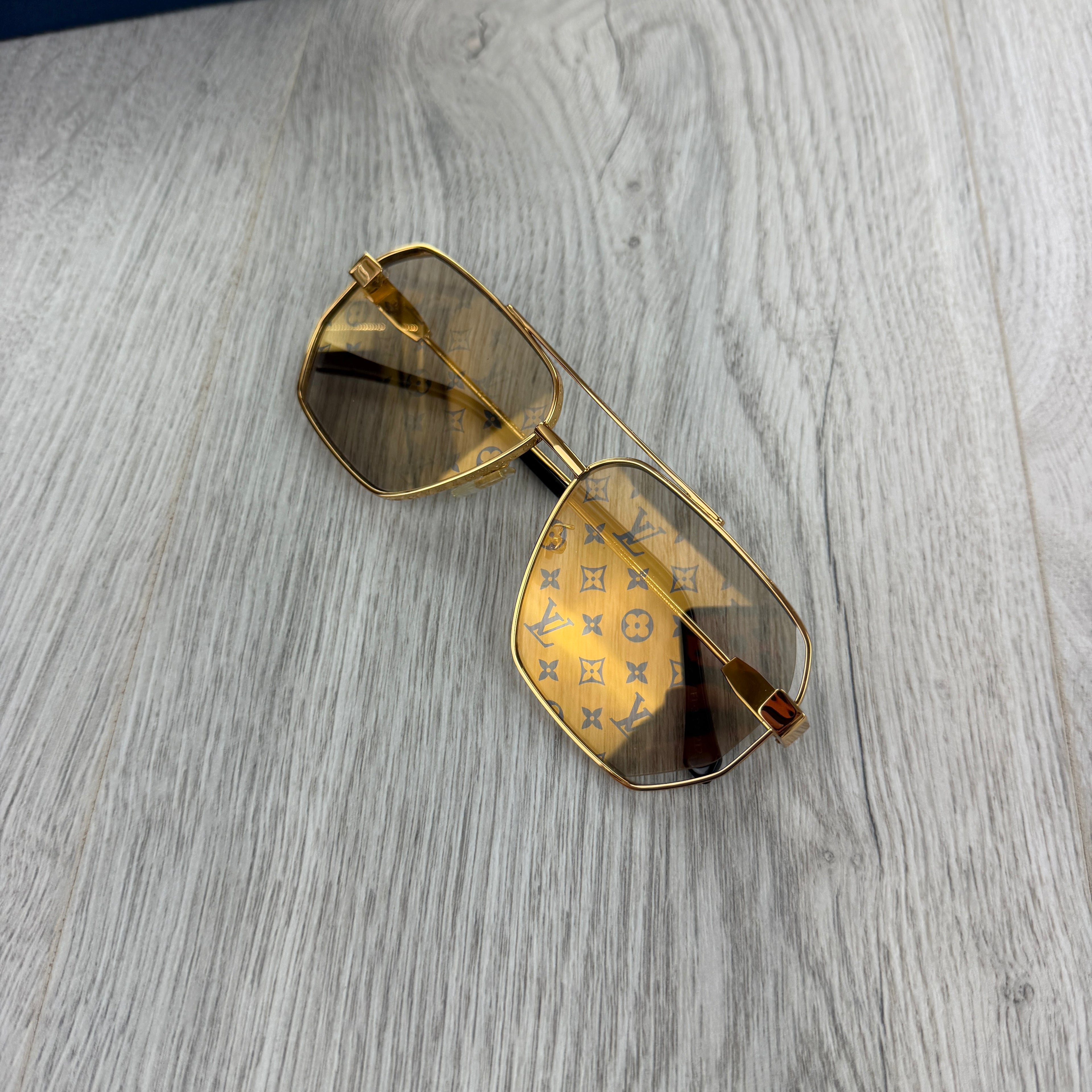 Louis Vuitton Men’s Gold Monogram Sunglasses