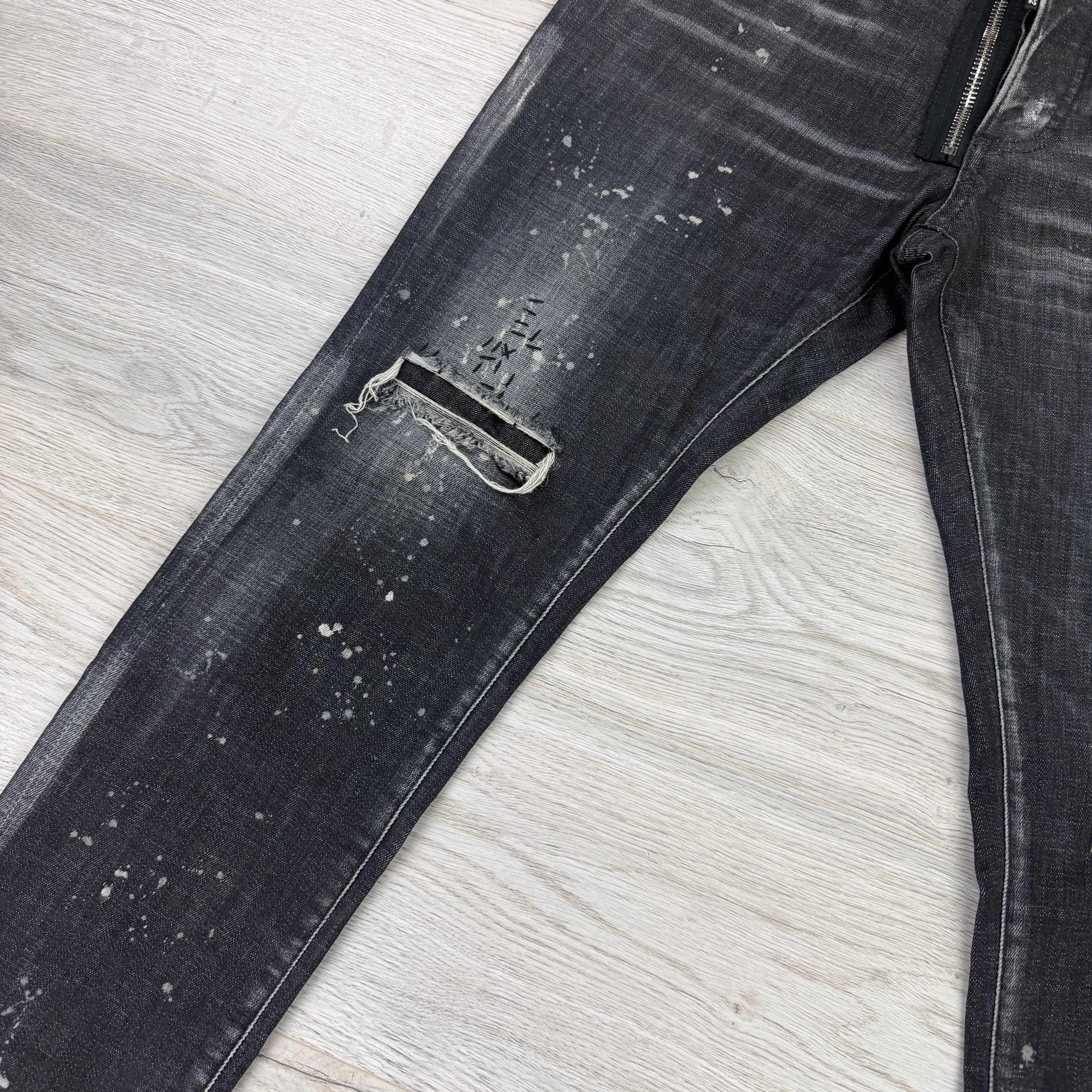 Dsquared2 Men’s Black Distressed Jeans - 48 (Uk 32)