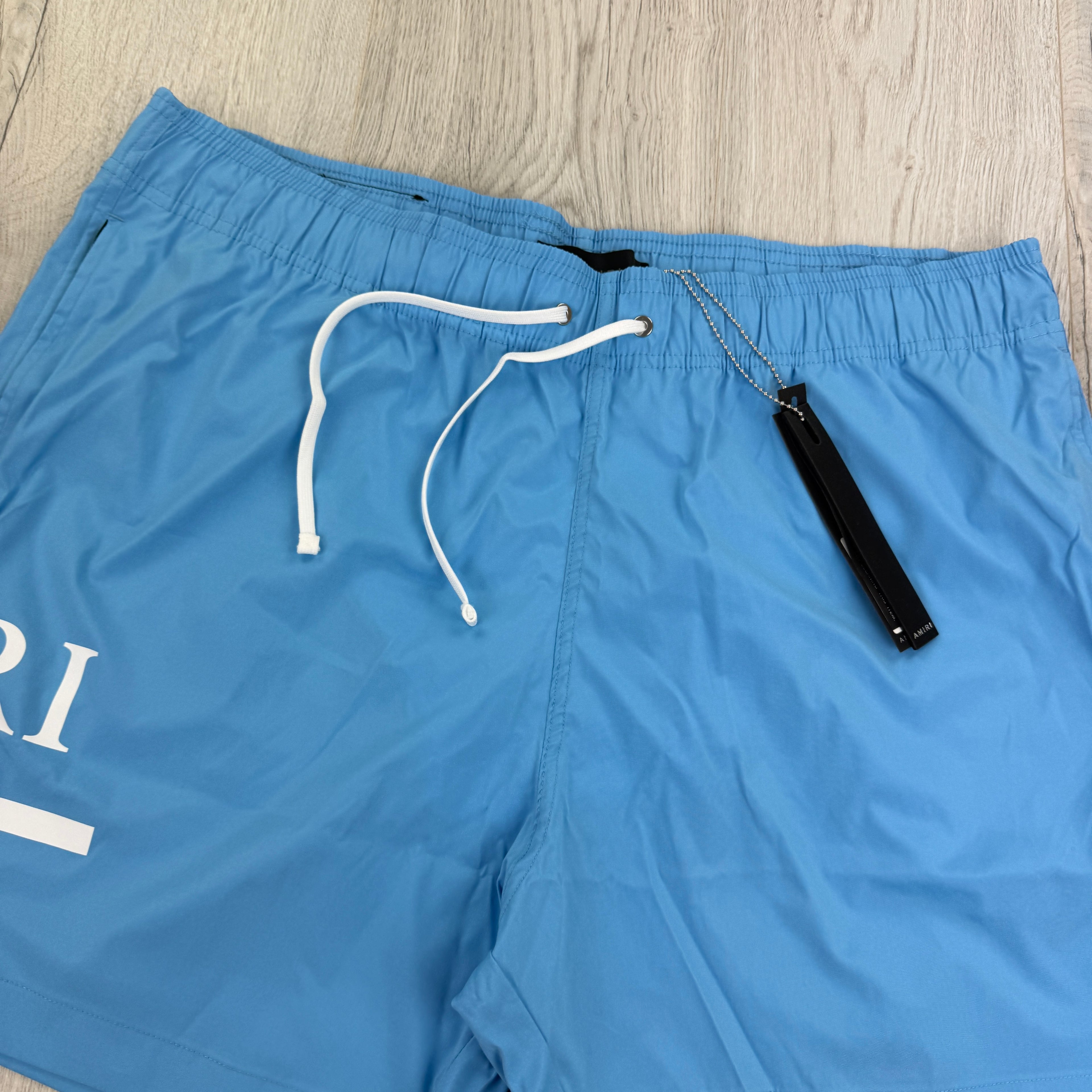 Amiri Men’s Baby Blue Swim Shorts - XL