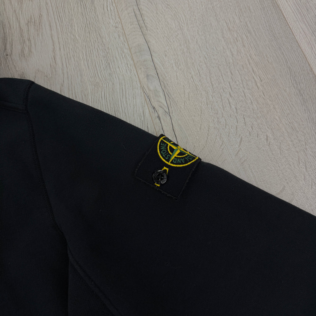 Stone Island Men’s Black Zip-up Hoodie - Large