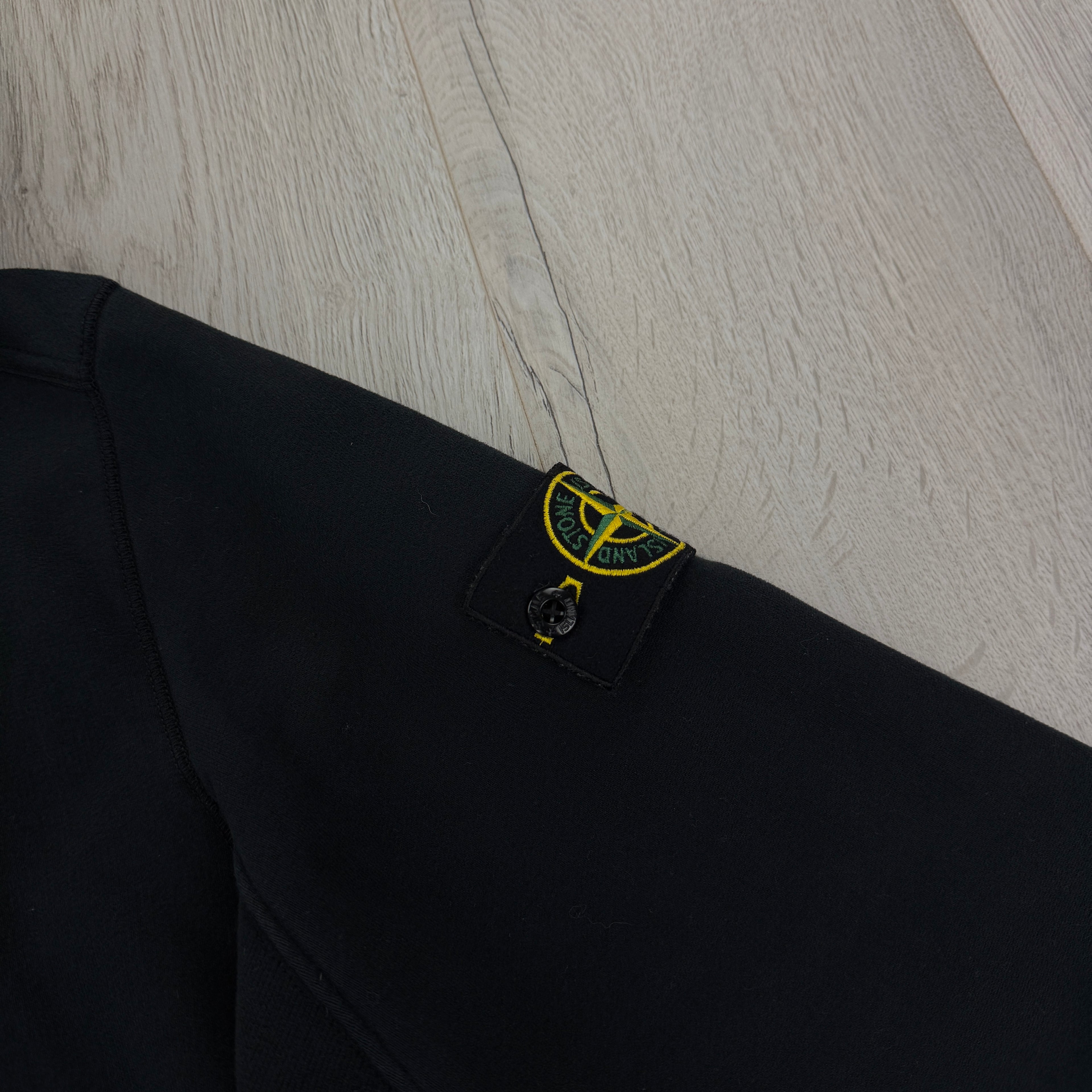 Stone Island Men’s Black Zip-up Hoodie - Large