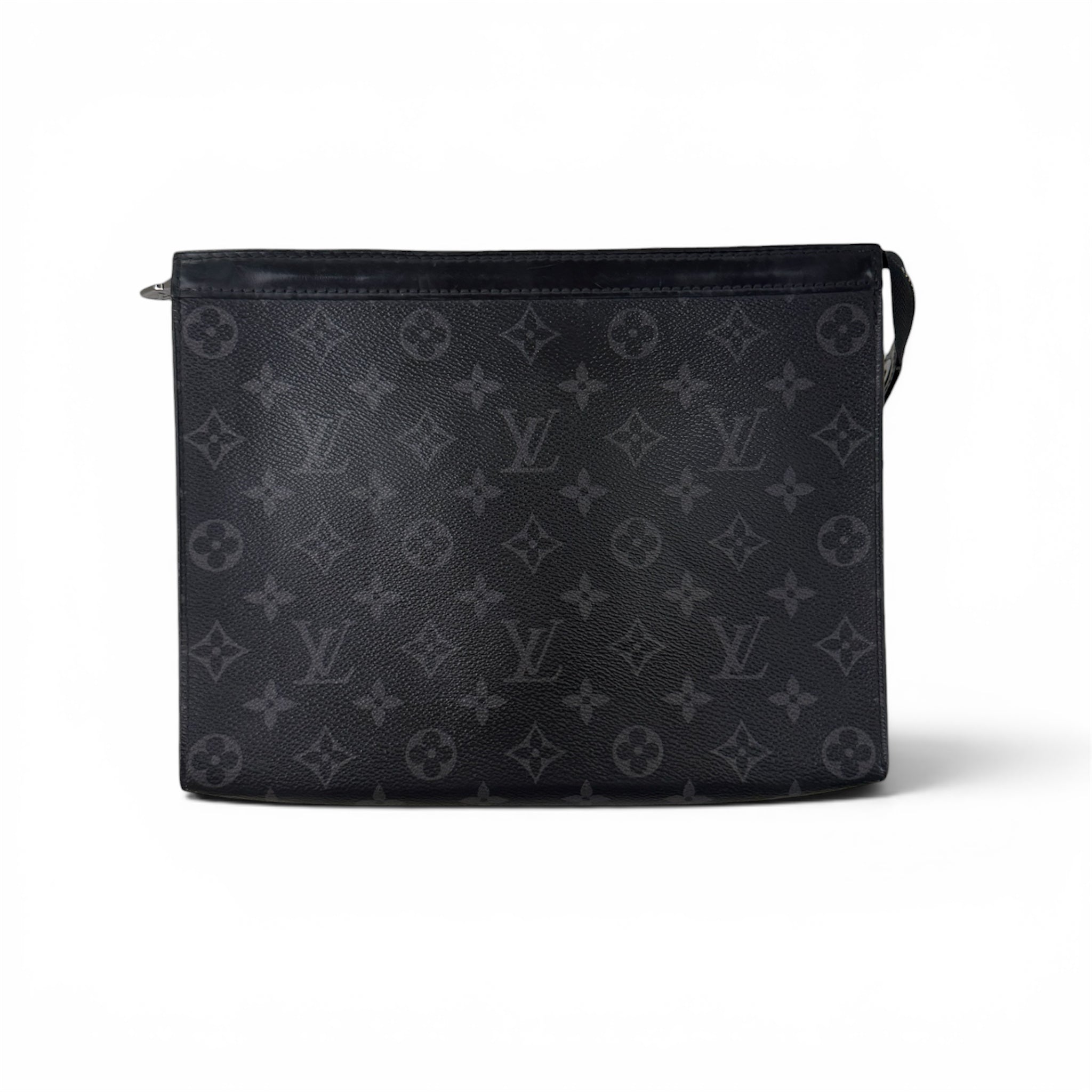 Louis Vuitton Graphite / Black Monogram Pochette Clutch Bag