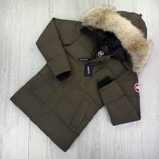 Canada Goose Men’s Earth Carson Parka Jacket With Fur - XS Fusion
