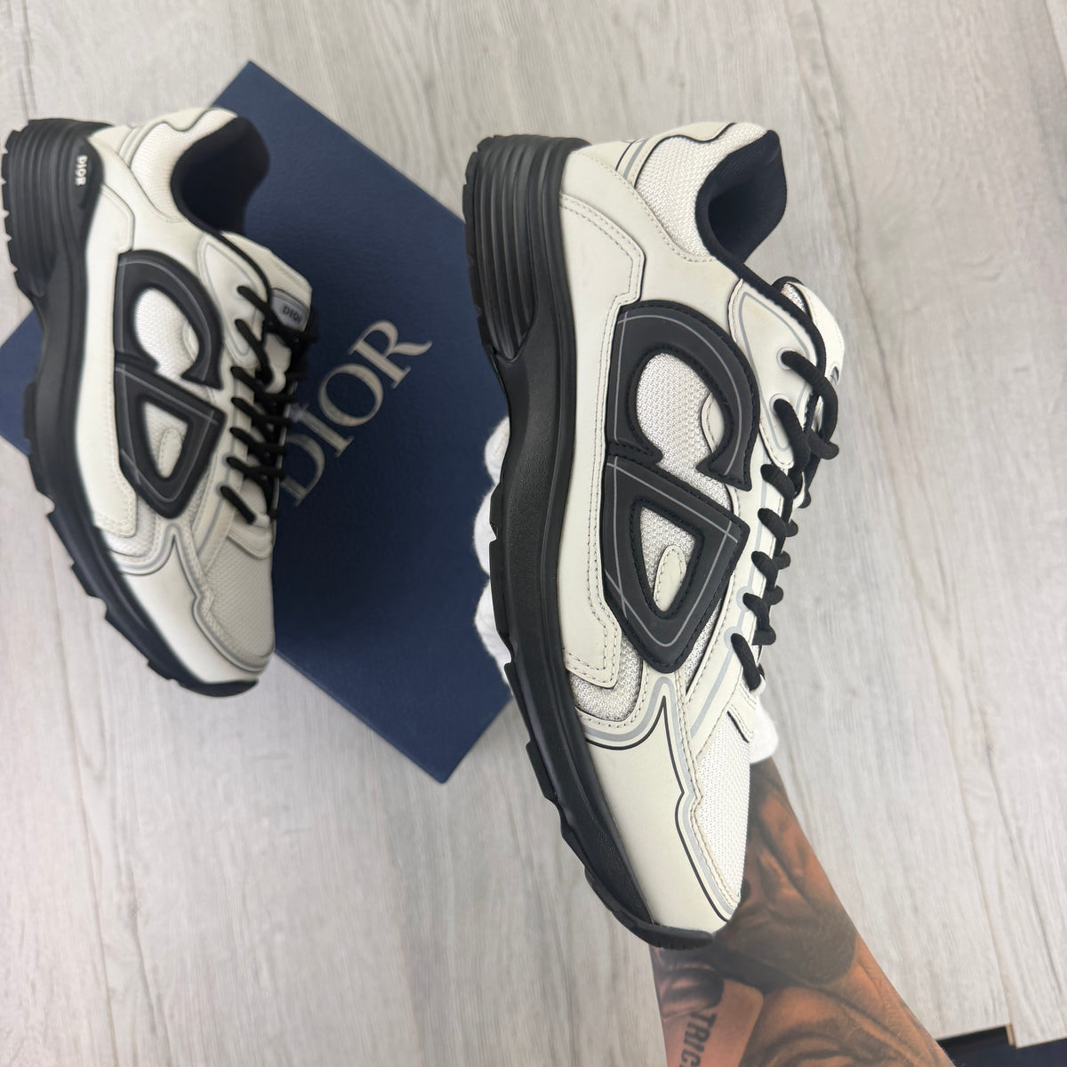 Dior B30 Men’s Black/White Trainers - 44 (Uk 10)