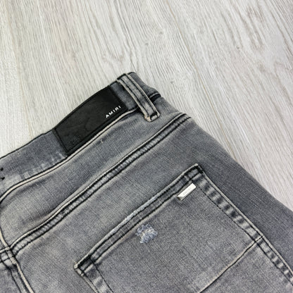 Amiri MX1 Grey Distressed Jeans - Uk 31