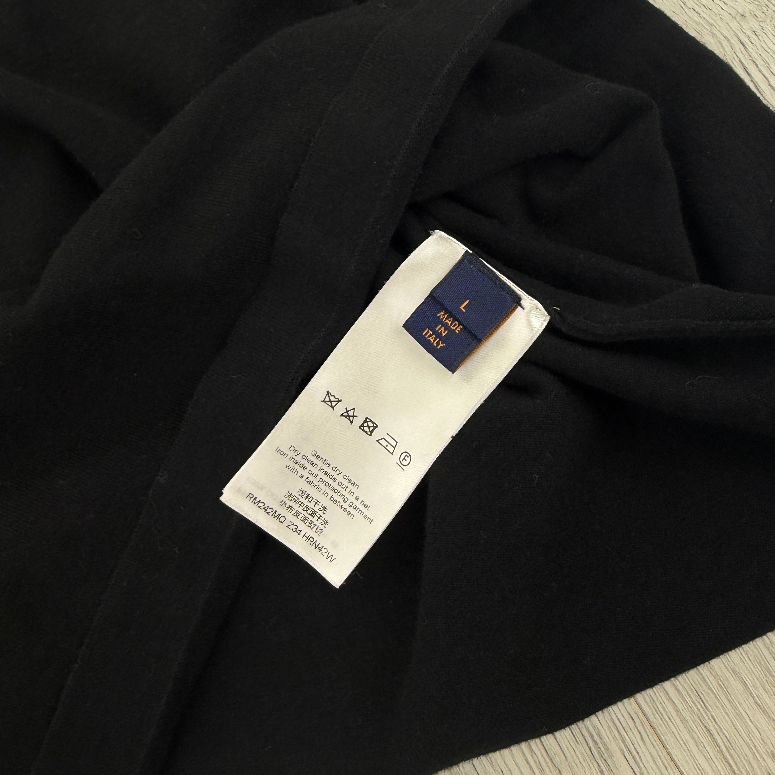 Louis Vuitton Men’s Black Cotton T-shirt - Large
