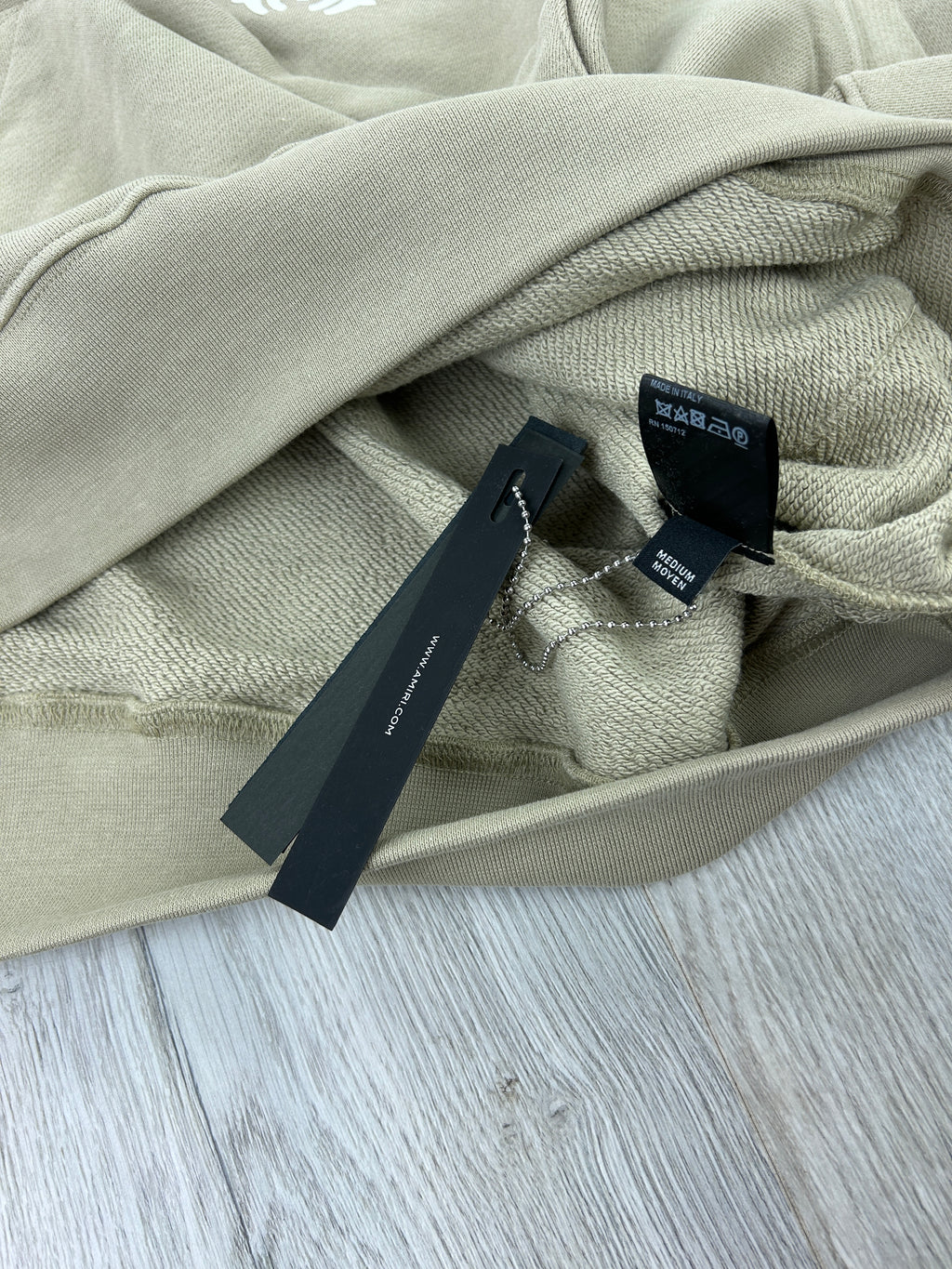 Amiri Men’s Beige Pullover Hoodie