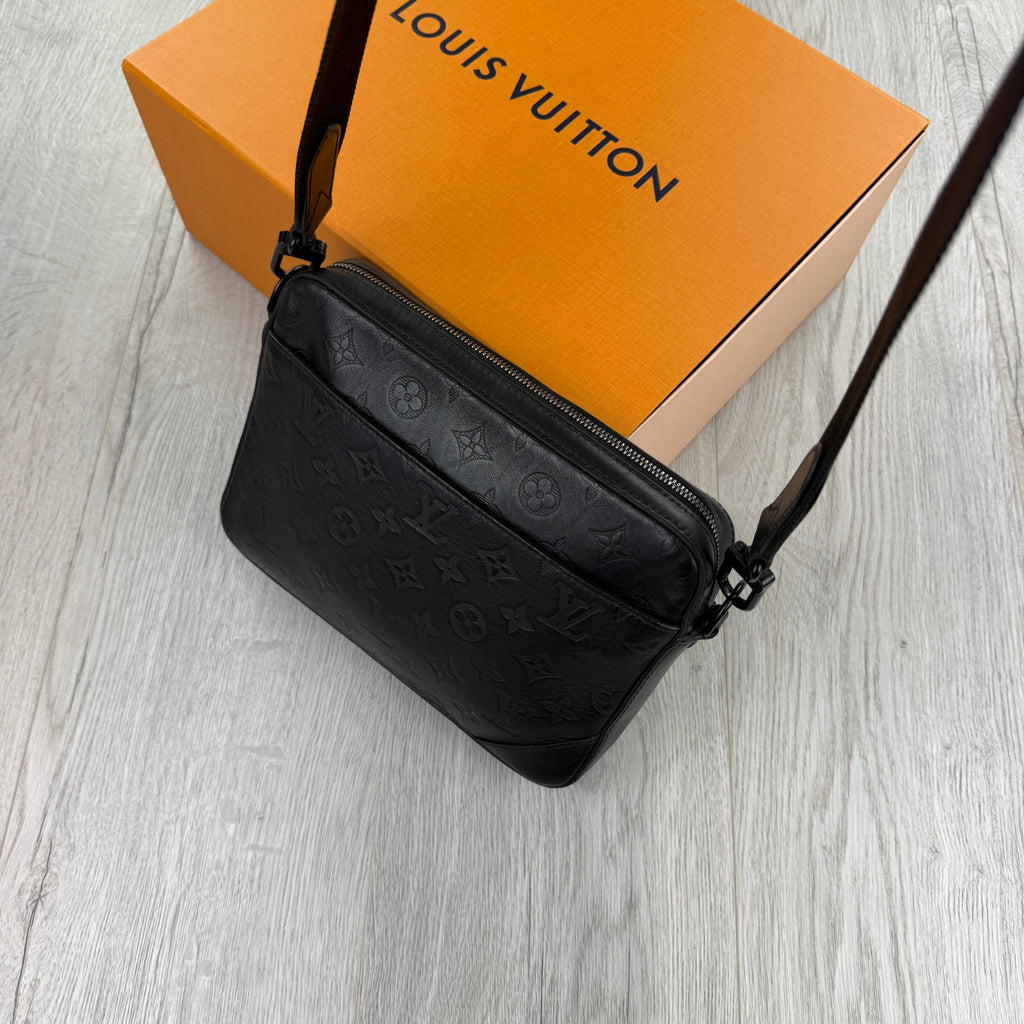 Louis Vuitton Men’s Shadow Black Monogram Duo Messenger Bag