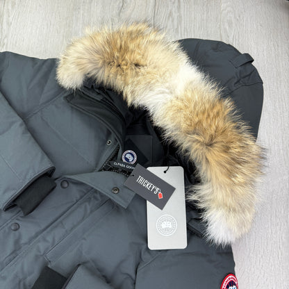 Canada Goose Men’s Graphite Carson Parka Jacket With Fur - Small
