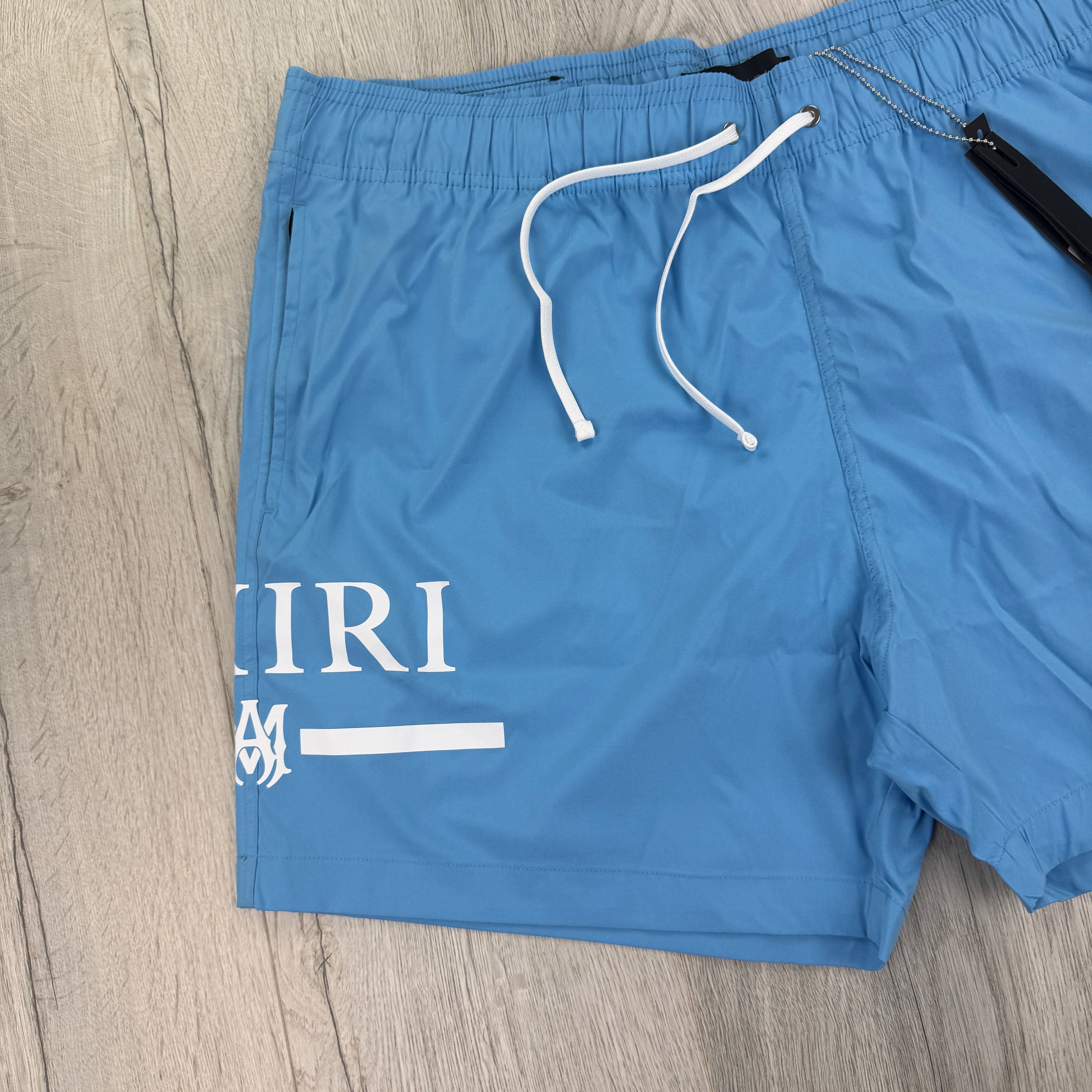 Amiri Men’s Baby Blue Swim Shorts - XL