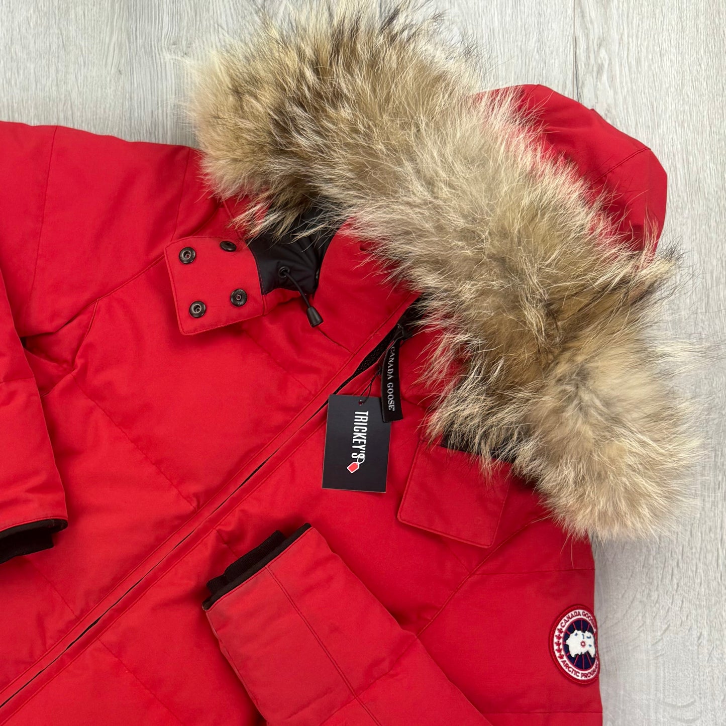 Canada Goose Women’s Red Chelsea Parker Jacket - Small