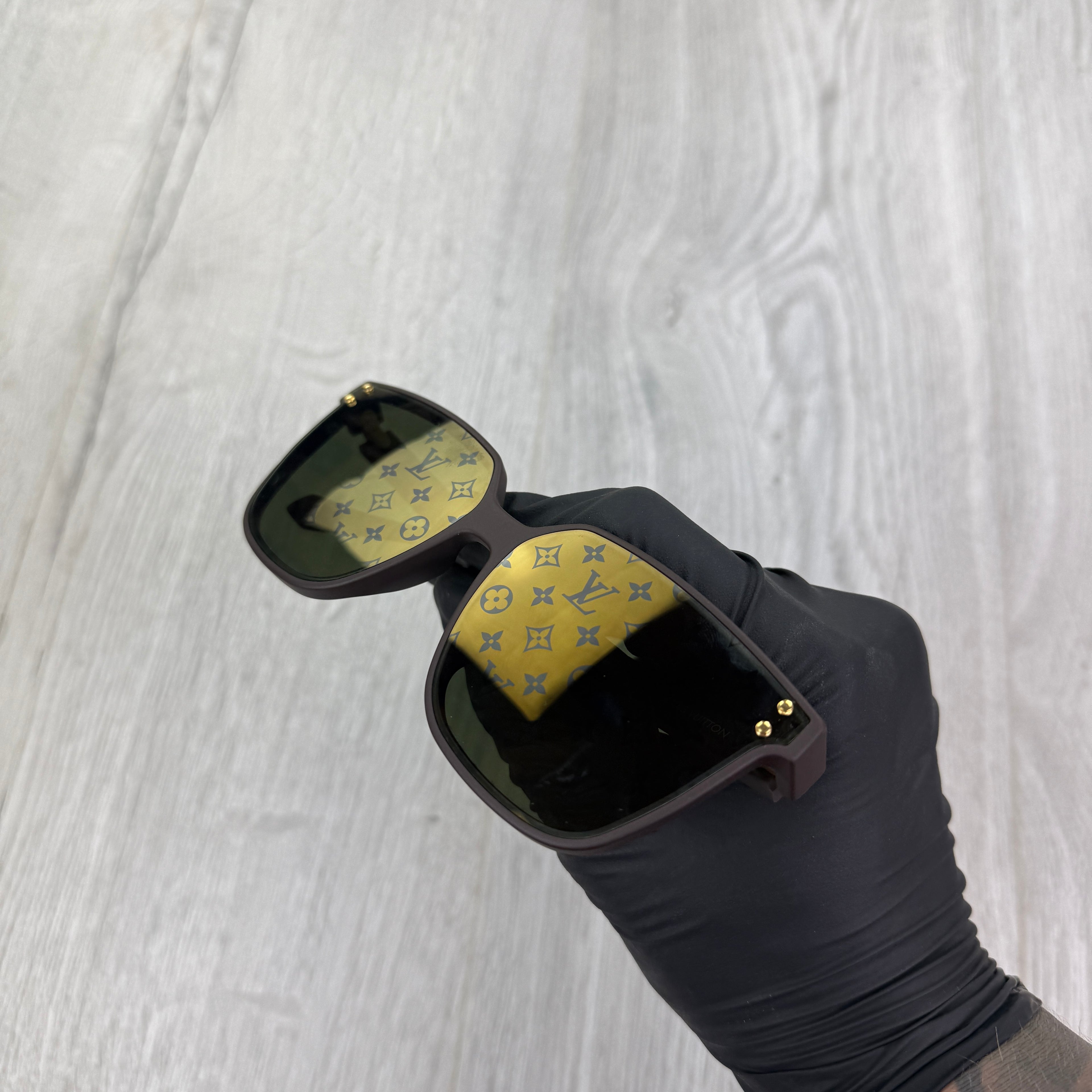 Louis Vuitton Brown Monogram Waimea Large Square Sunglasses