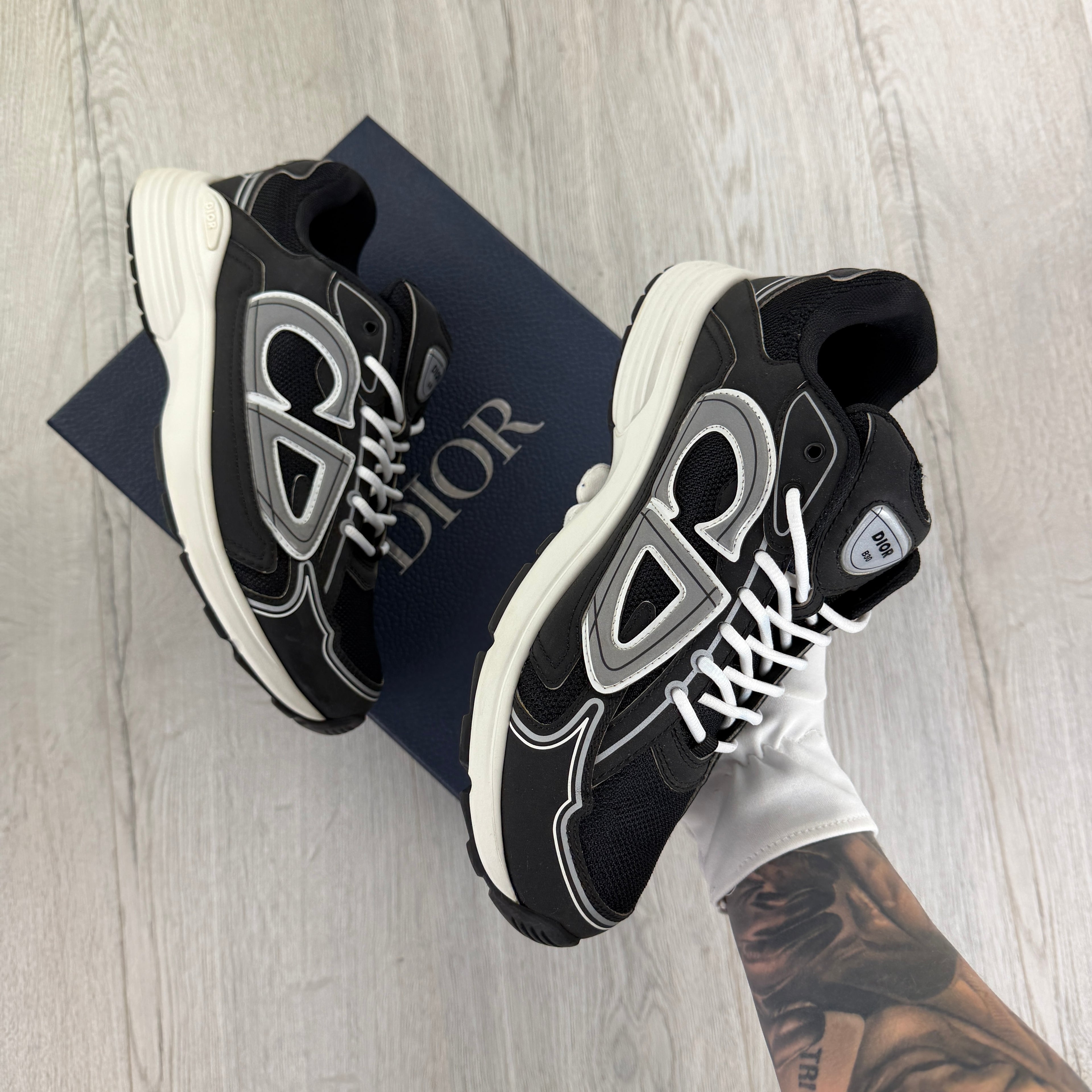 Dior B30 Men’s Black & White Trainers - 43 (Fit Uk 9)