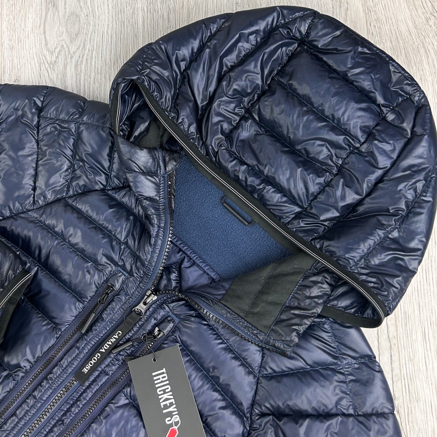 Canada Goose Men’s Navy Zip-up Hybridge Down Jacket - Small