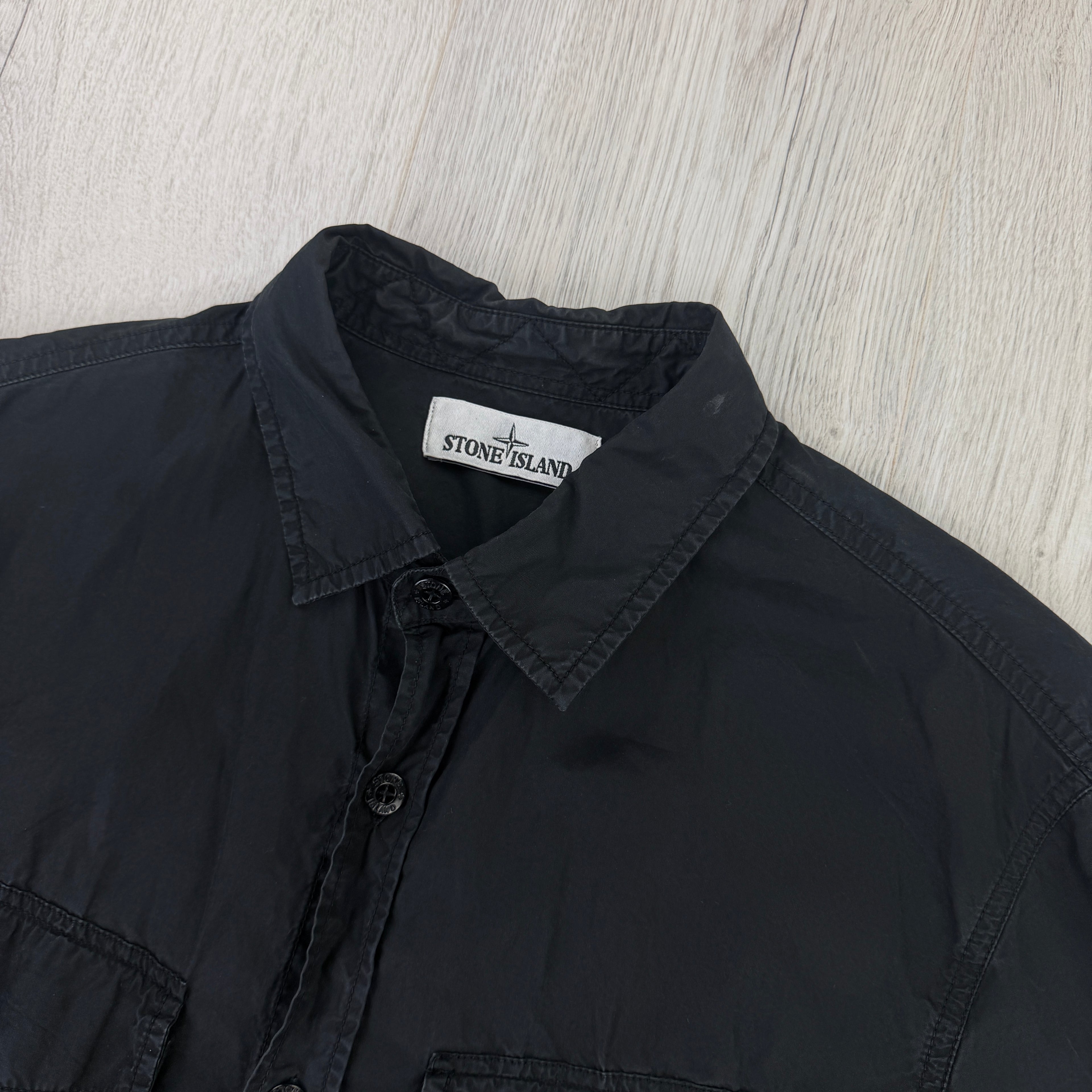 Stone Island Men’s Black Overshirt - Large
