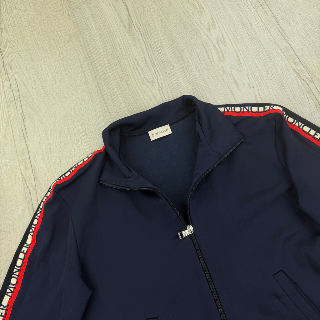 Moncler Men’s Navy Zip-up Track Jacket - XS