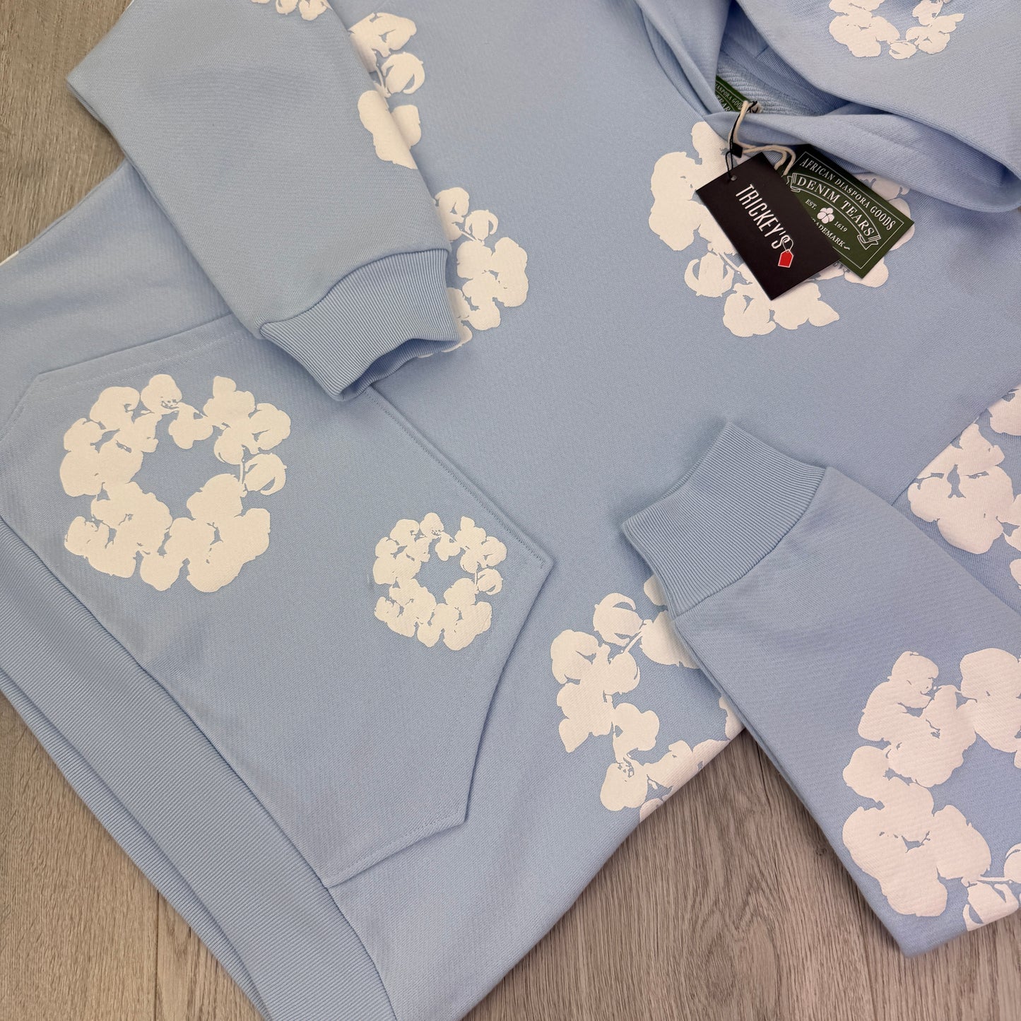 Denim Tears Baby Blue Pullover Hoodie