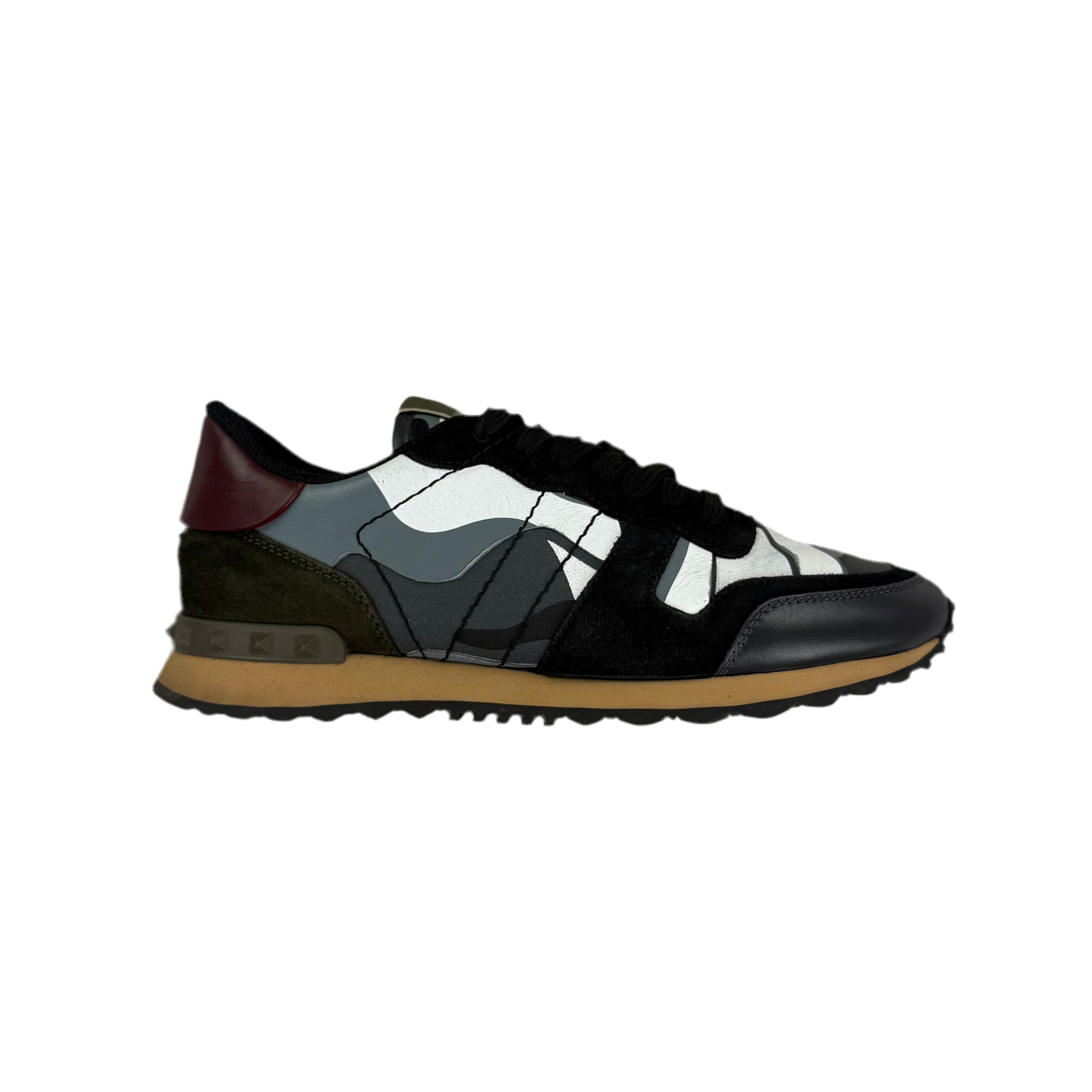 Valentino Men’s Camo Rockrunner Trainers - Uk 6.5