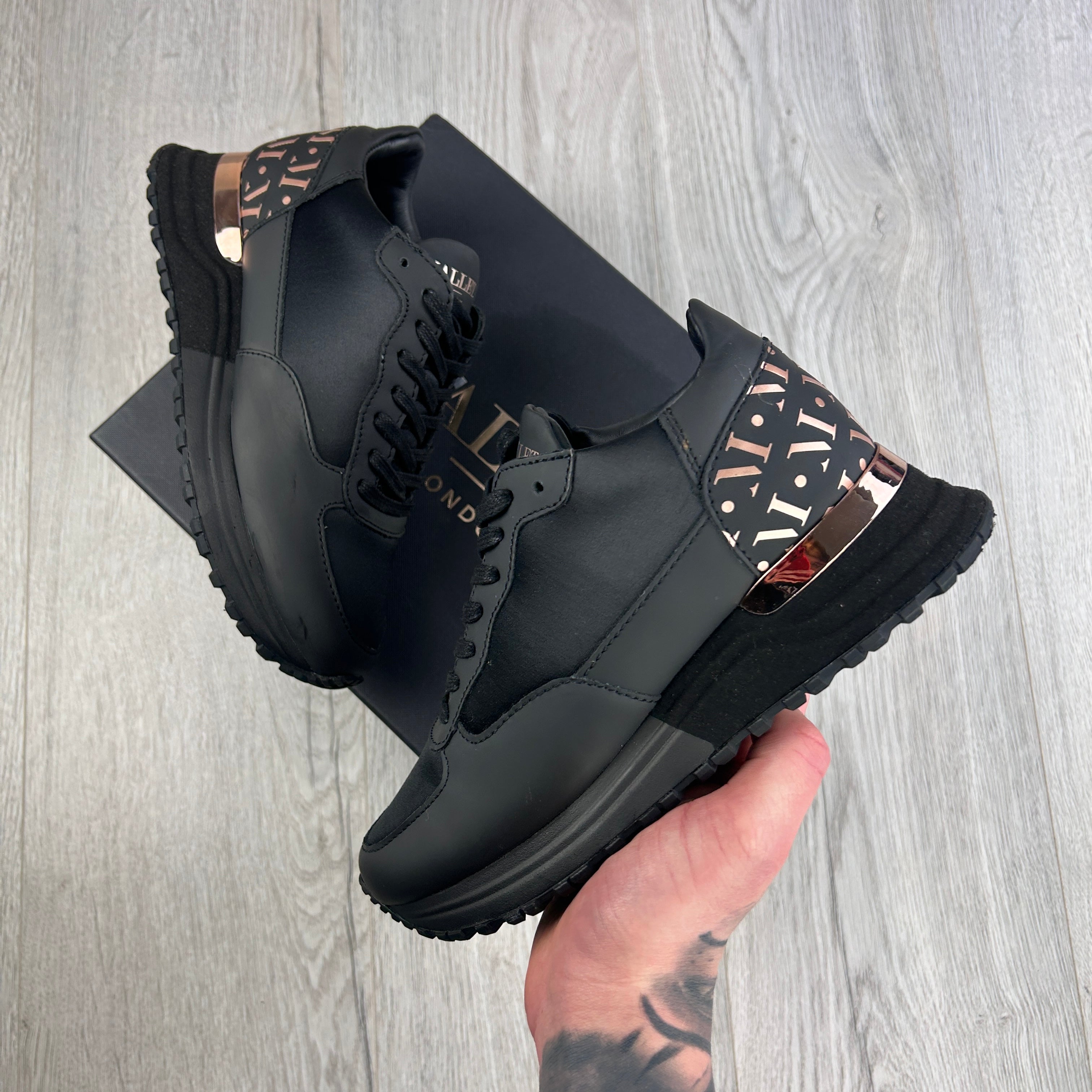 Mallet London Women’s Black Rose Gold - Uk 3