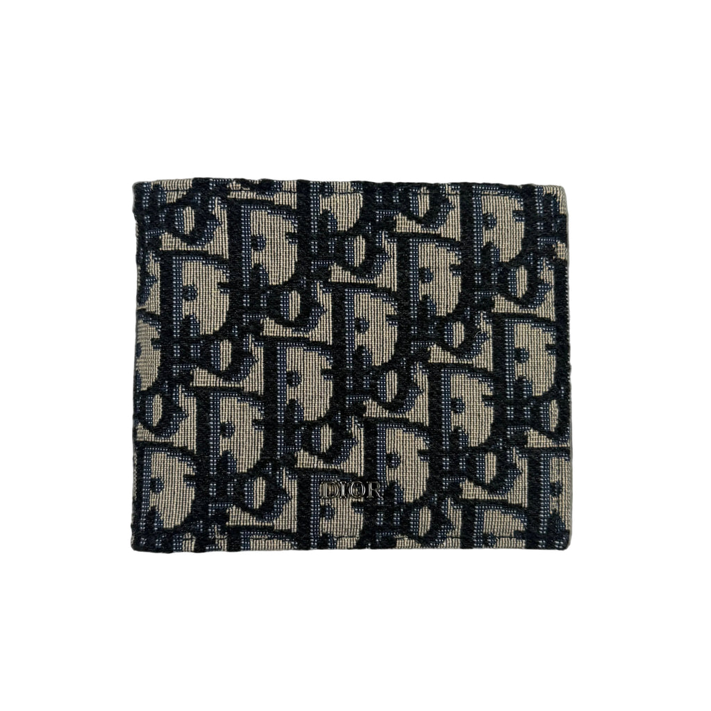 Dior Men’s Jacquard Oblique Bifold Wallet