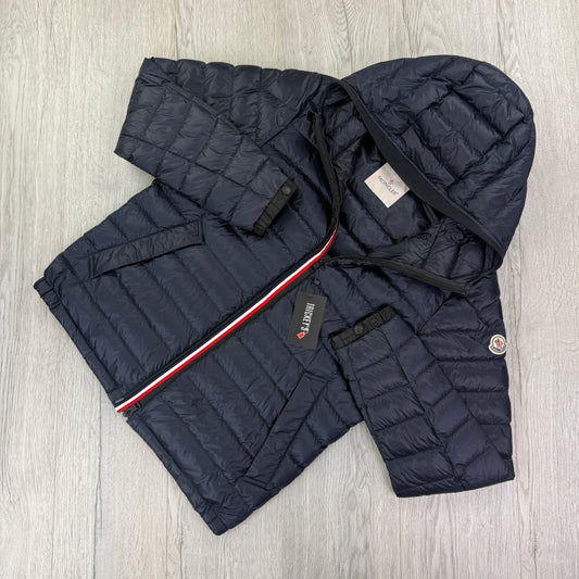 Moncler Morvan Men’s Navy Padded Down Jacket - Size 4