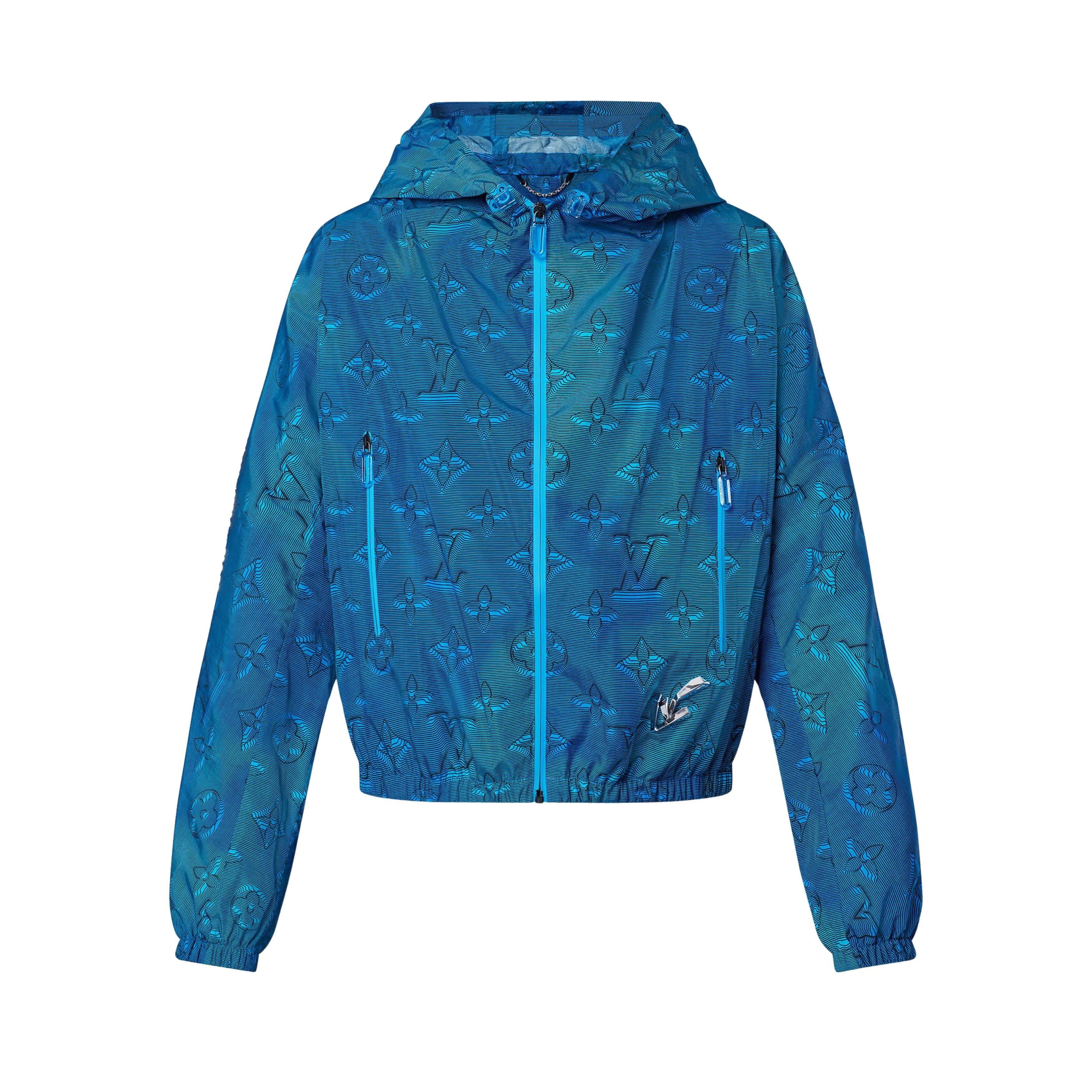 Louis Vuitton Men’s Blue 2054 Monogram Zip-up Windbreaker - 48 (Medium)
