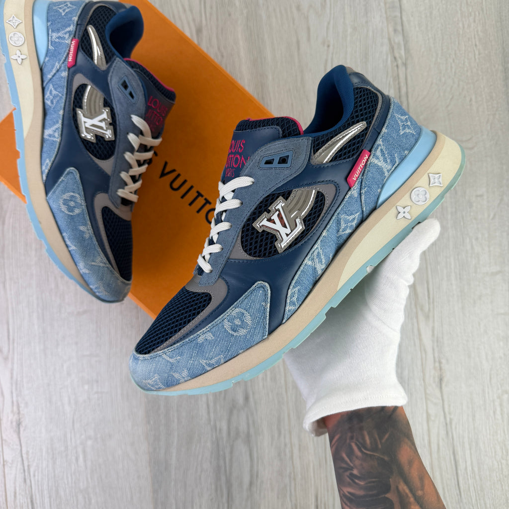 Louis Vuitton Men’s Blue Run Away Trainers - Uk 10 (Fit Uk 10.5)