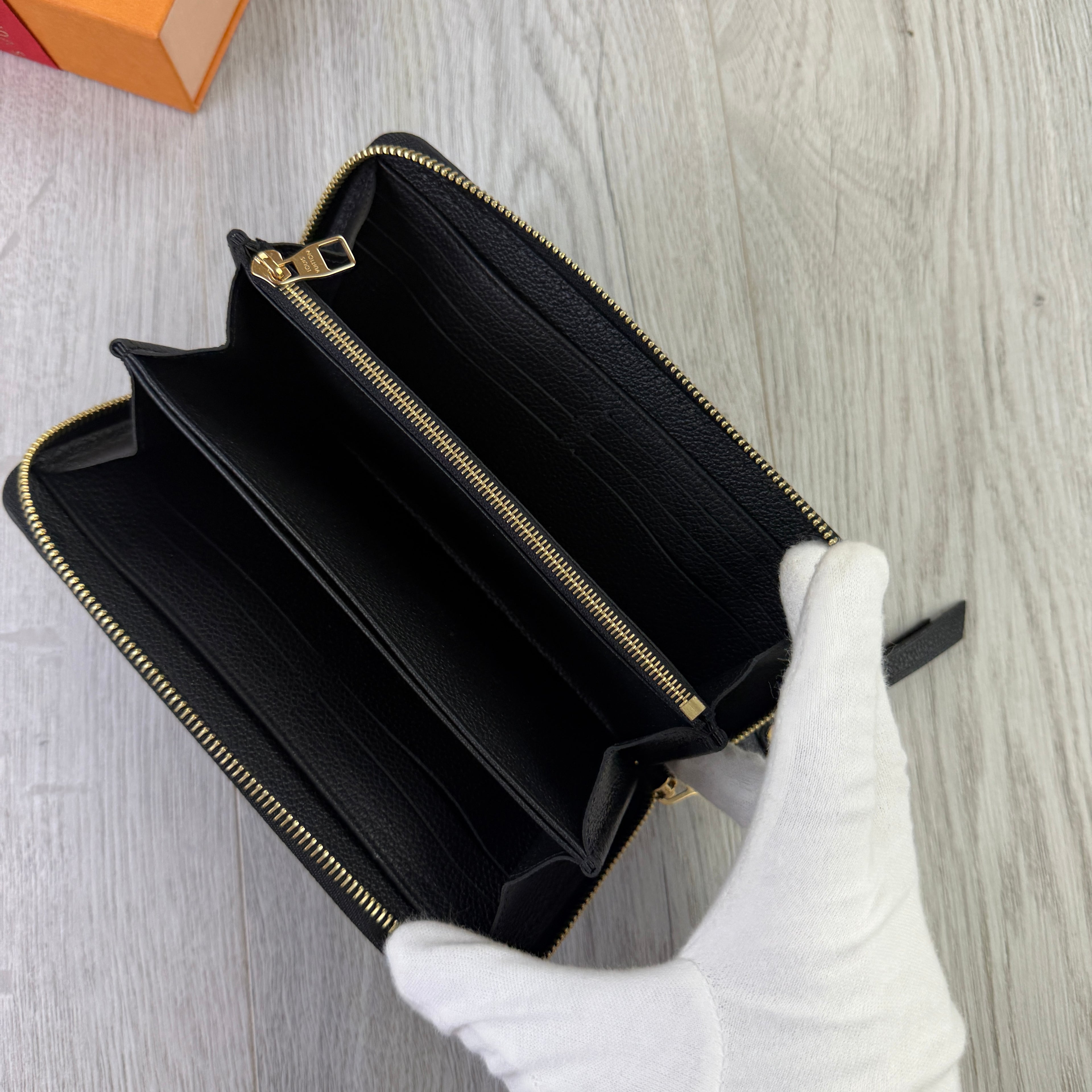 Louis Vuitton Women’s Black Gold Clémence Wallet