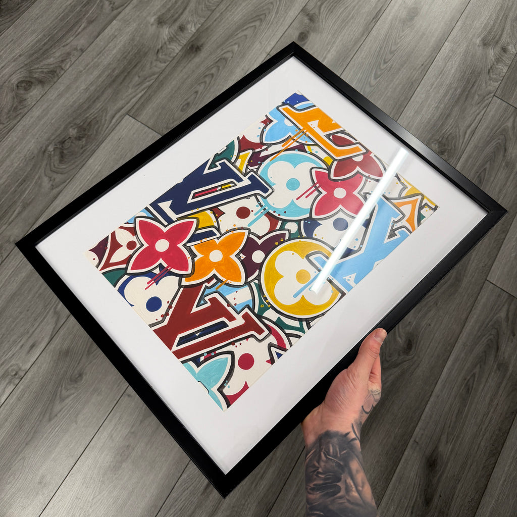 DESIGNER INSPIRED WALL ART - LV PRINT