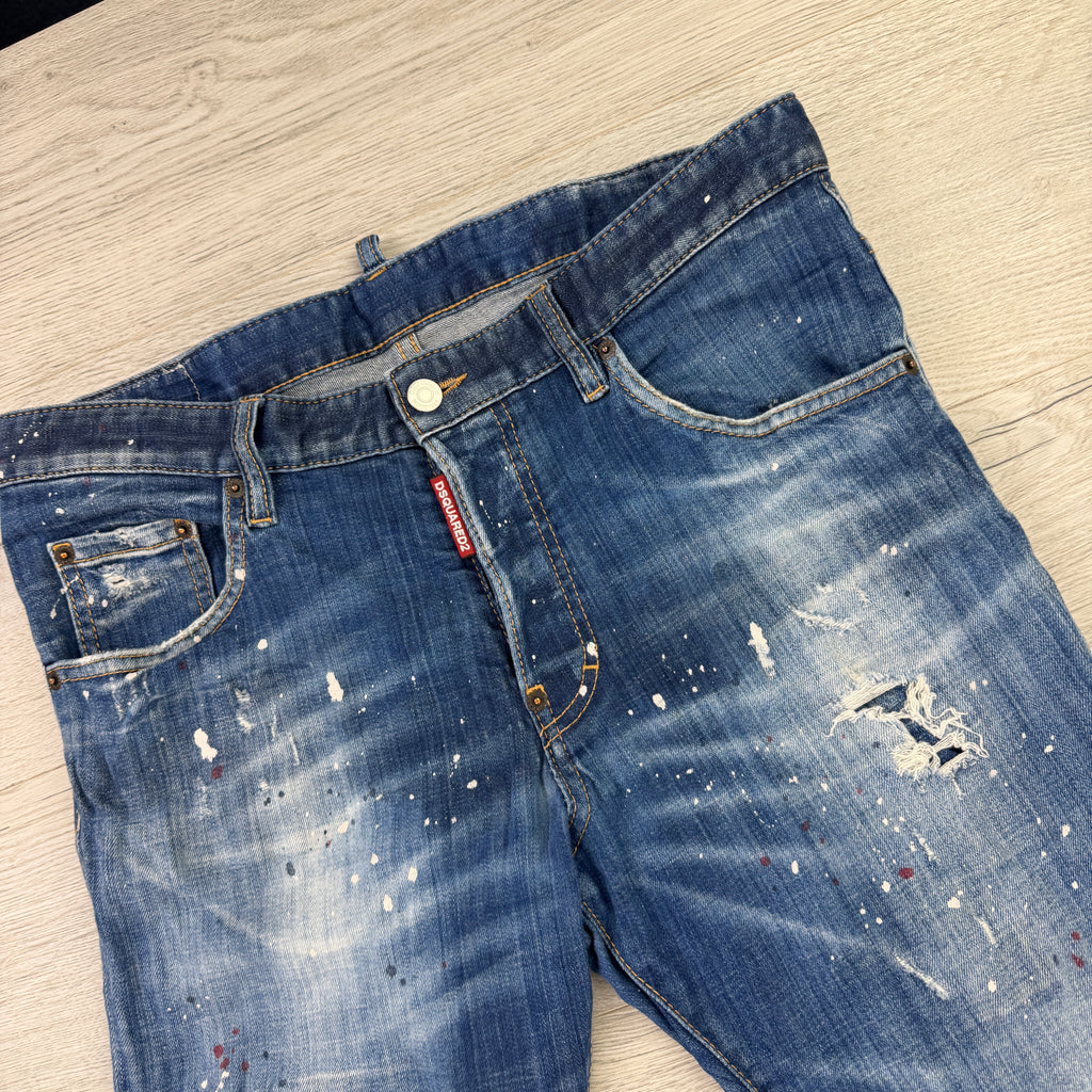 Dsquared2 Men’s Blue Distressed Cool Guy Jeans - 50 (Uk 33)