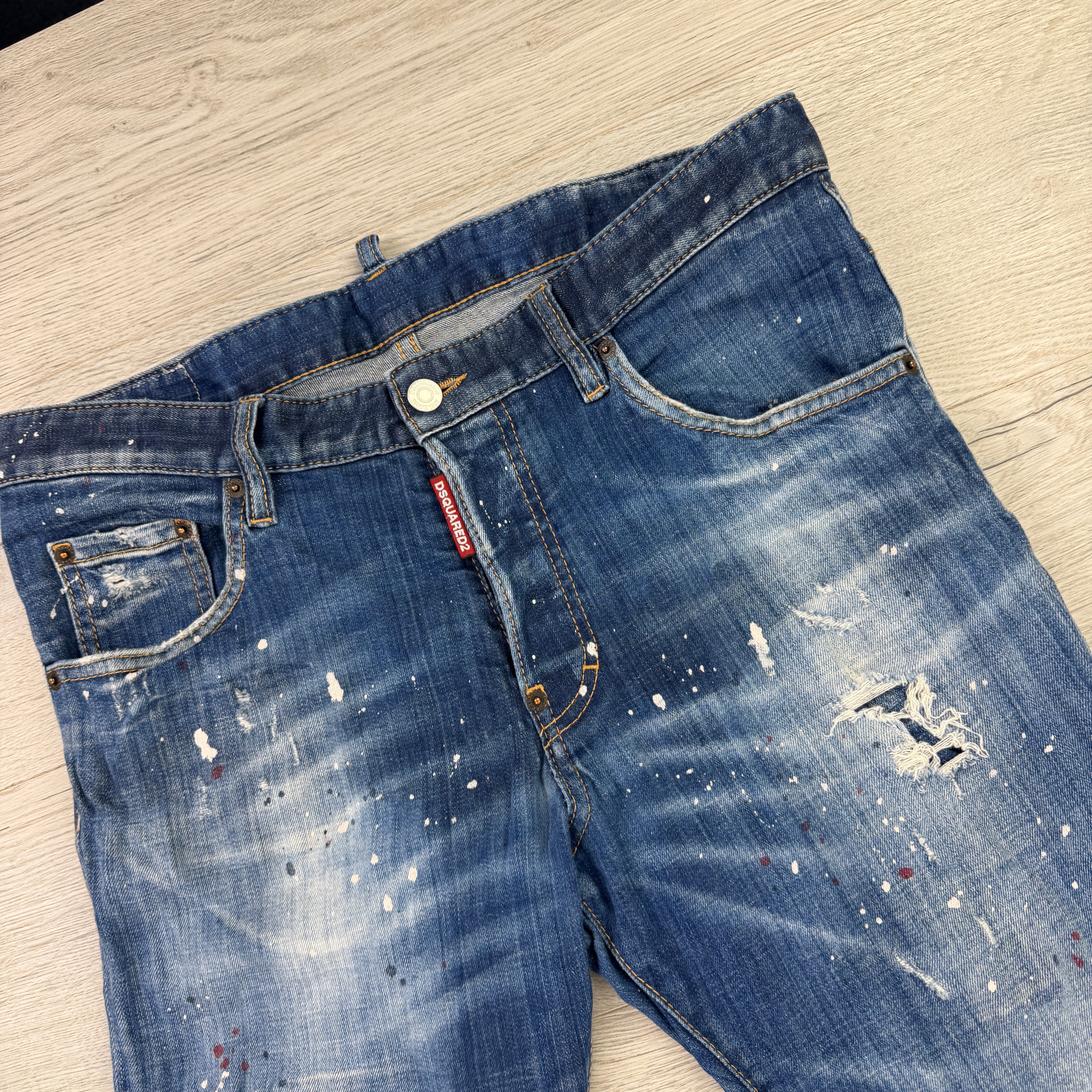 Dsquared2 Men’s Blue Distressed Cool Guy Jeans - 50 (Uk 33)