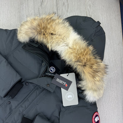 Canada Goose Men’s Graphite Carson Parka Jacket With Fur - Small