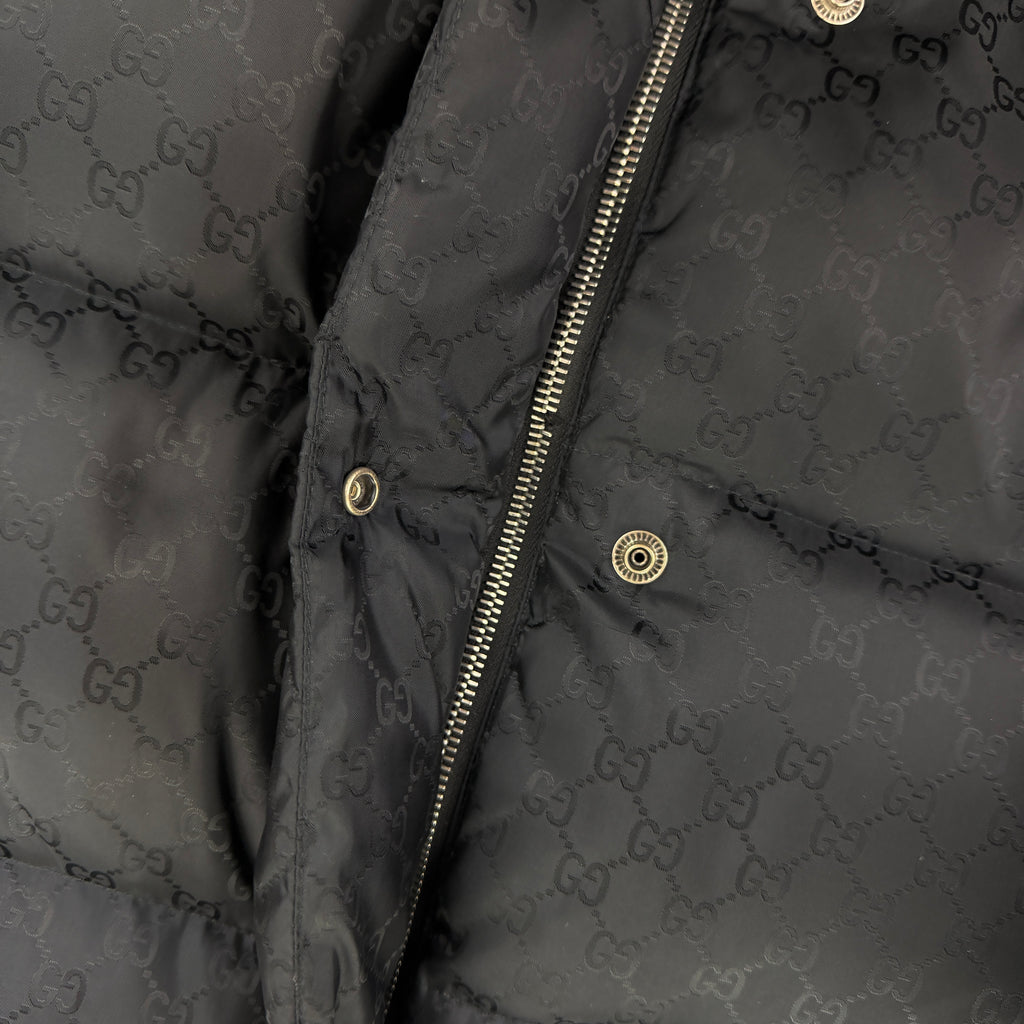 Gucci Men’s GG Jacquard Nylon Padded Down Jacket - Size 50 (L/XL)