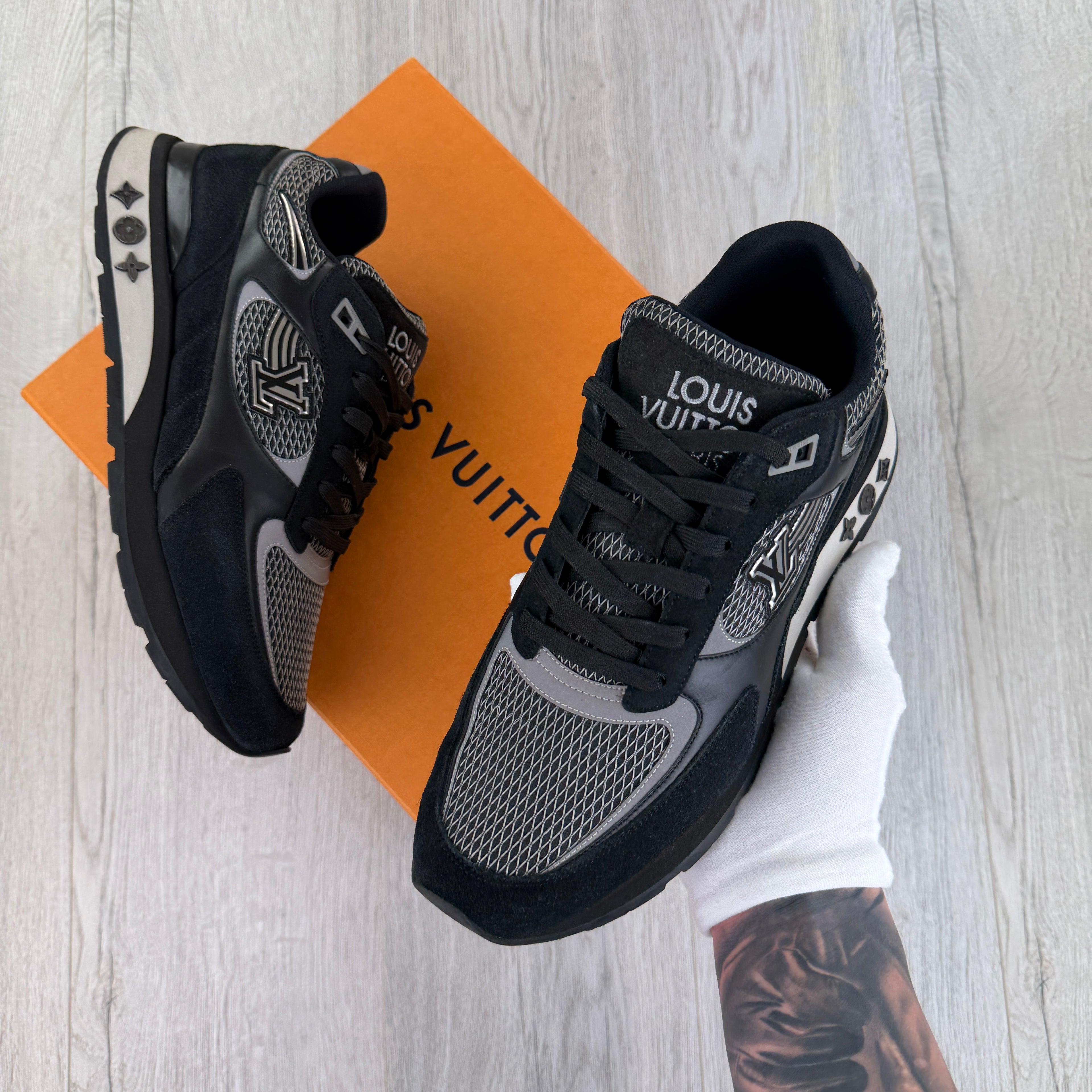 Louis Vuitton Men’s Black Run Away Trainers - Uk 7.5 (Fit 8)