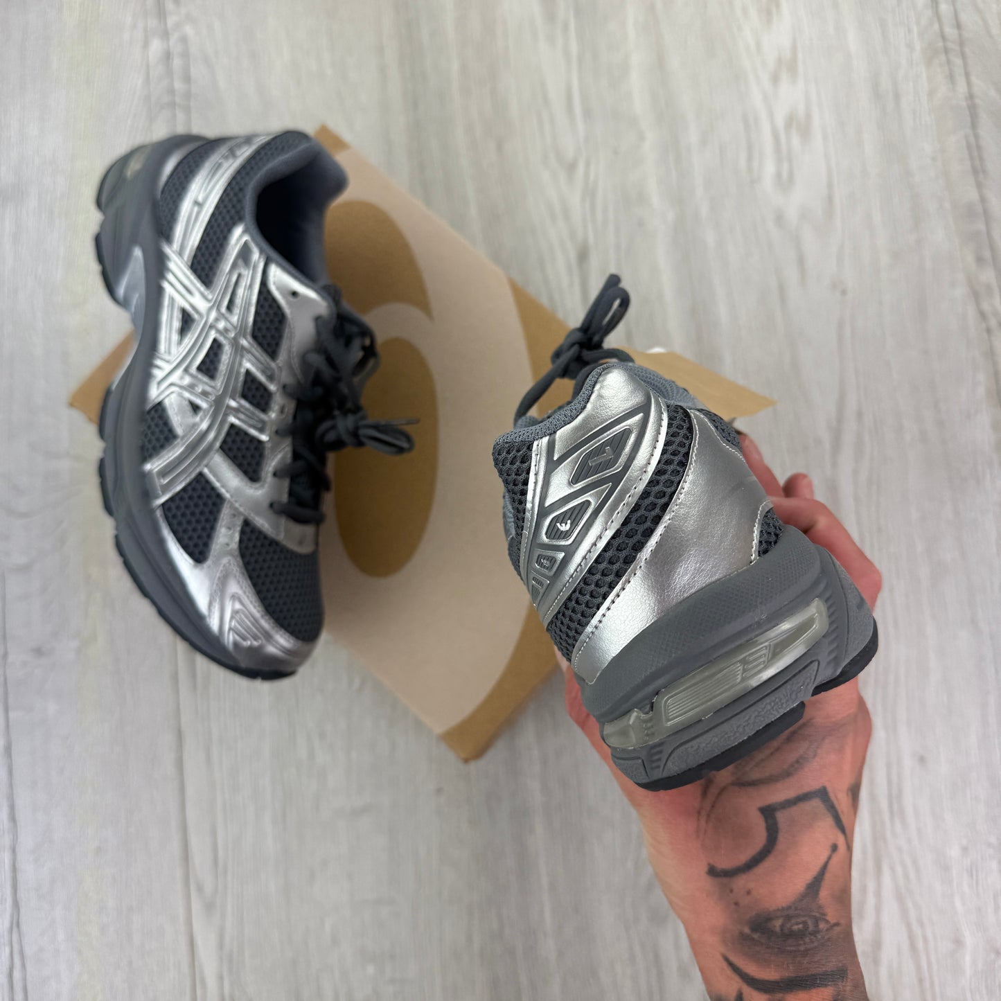 Asics Gel-1130 Steel Grey / Pure Silver Trainers
