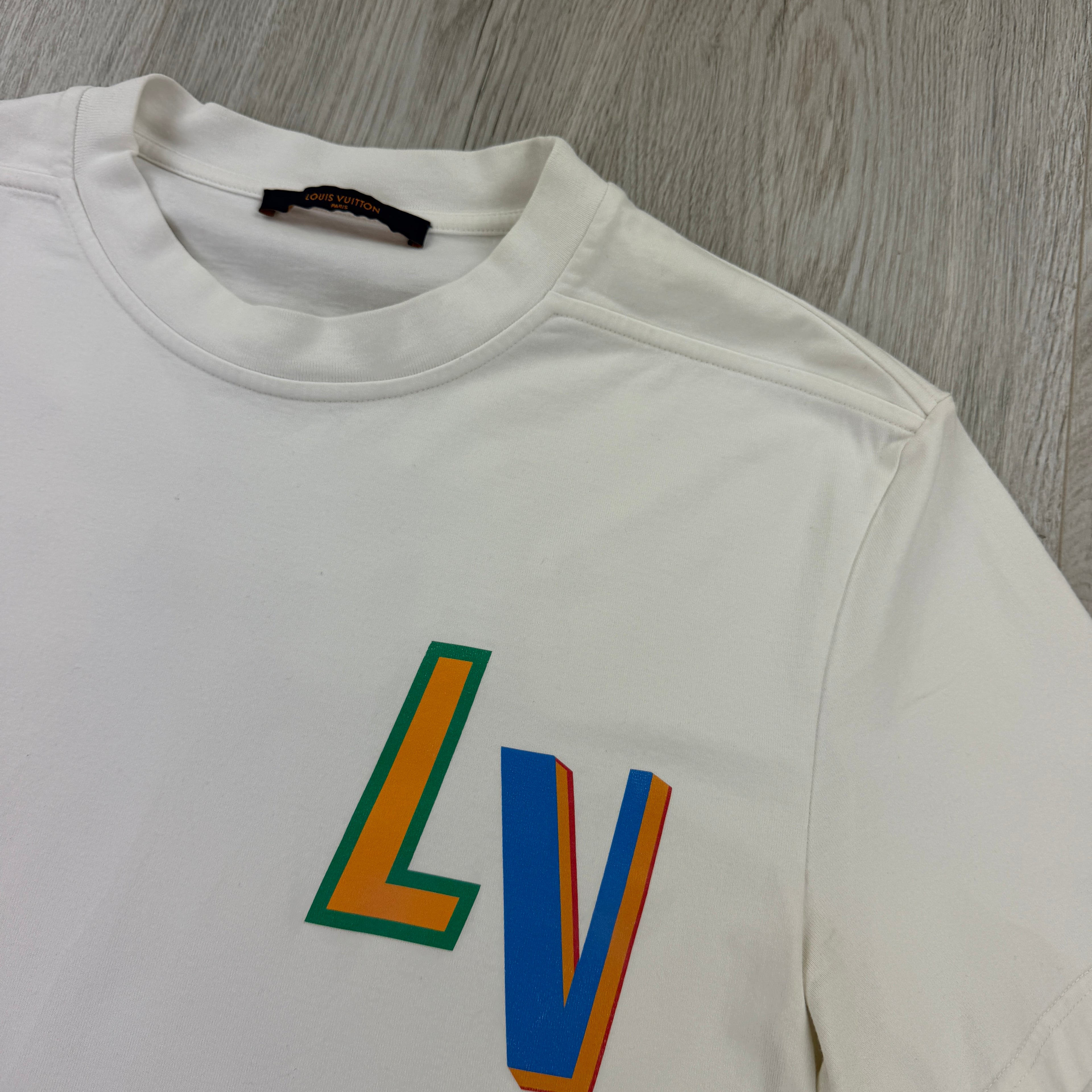 Louis Vuitton x NBA Men’s White T-shirt - Medium