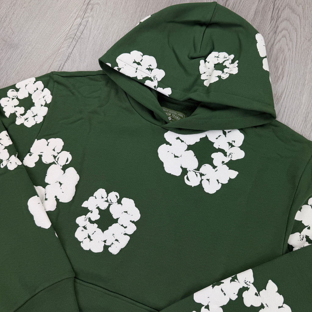 Denim Tears Green Pullover Hoodie